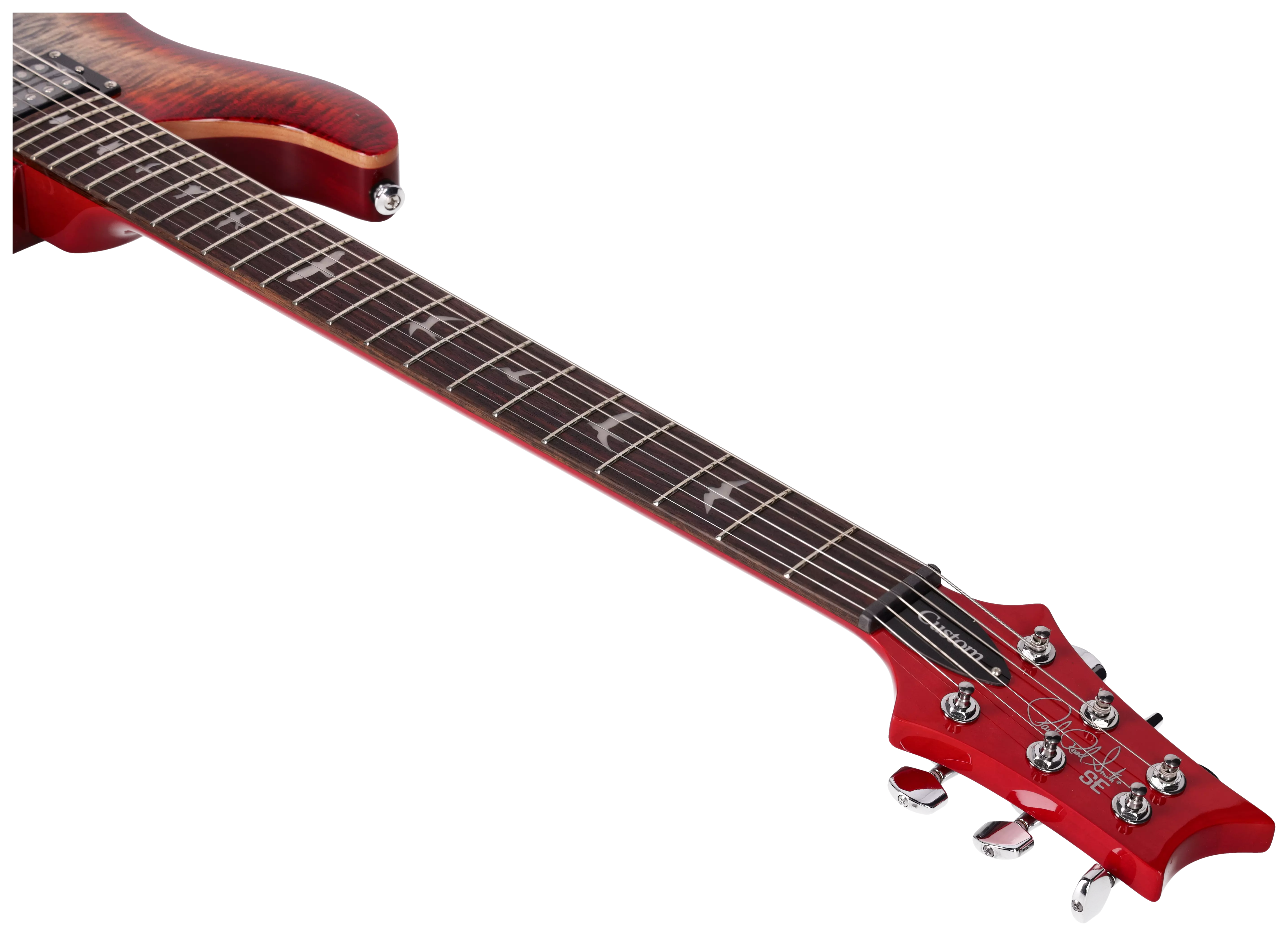 PRS SE Custom 24 Charcoal Cherry Burst 13