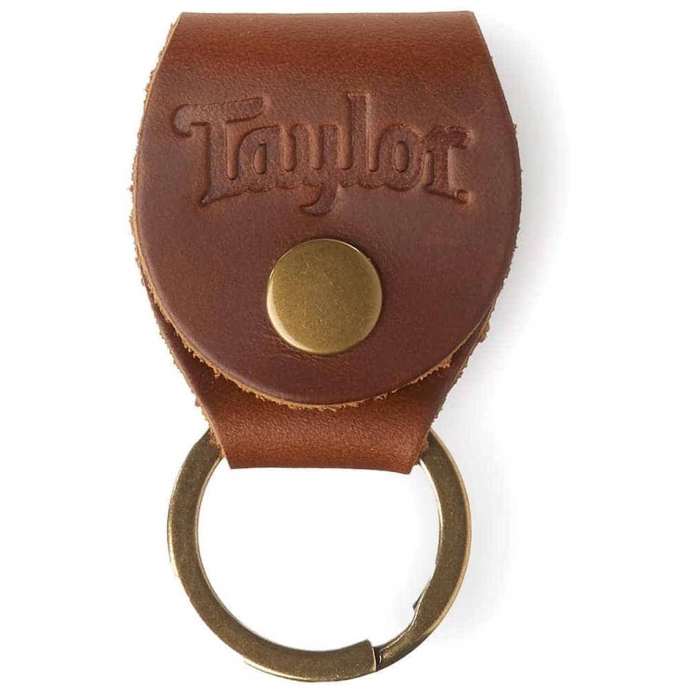 Taylor Key Ring w/ Pick Holder Medium Brown