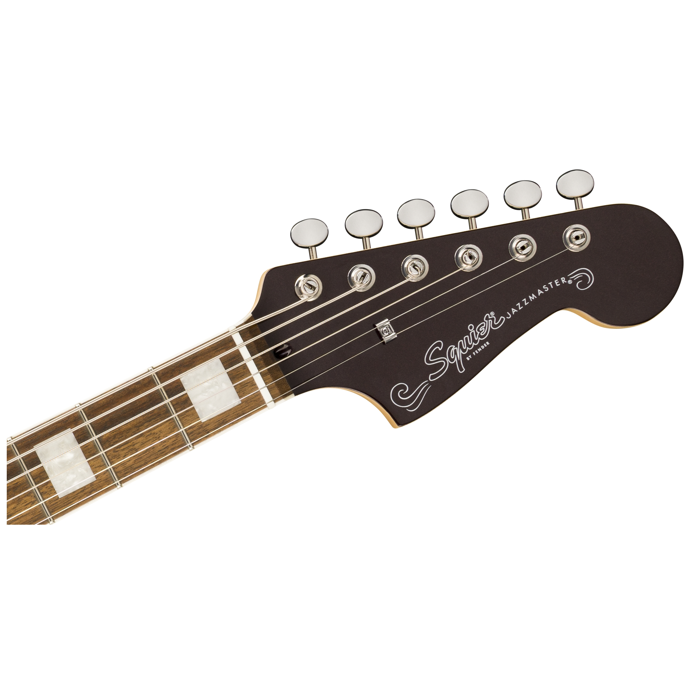 Squier by Fender Paranormal Baritone Jazzmaster HH LRL Black PG Oxblood 4