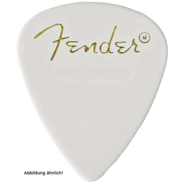 Fender 351 Shape Classic Celluloid Pick - Extra Heavy - White