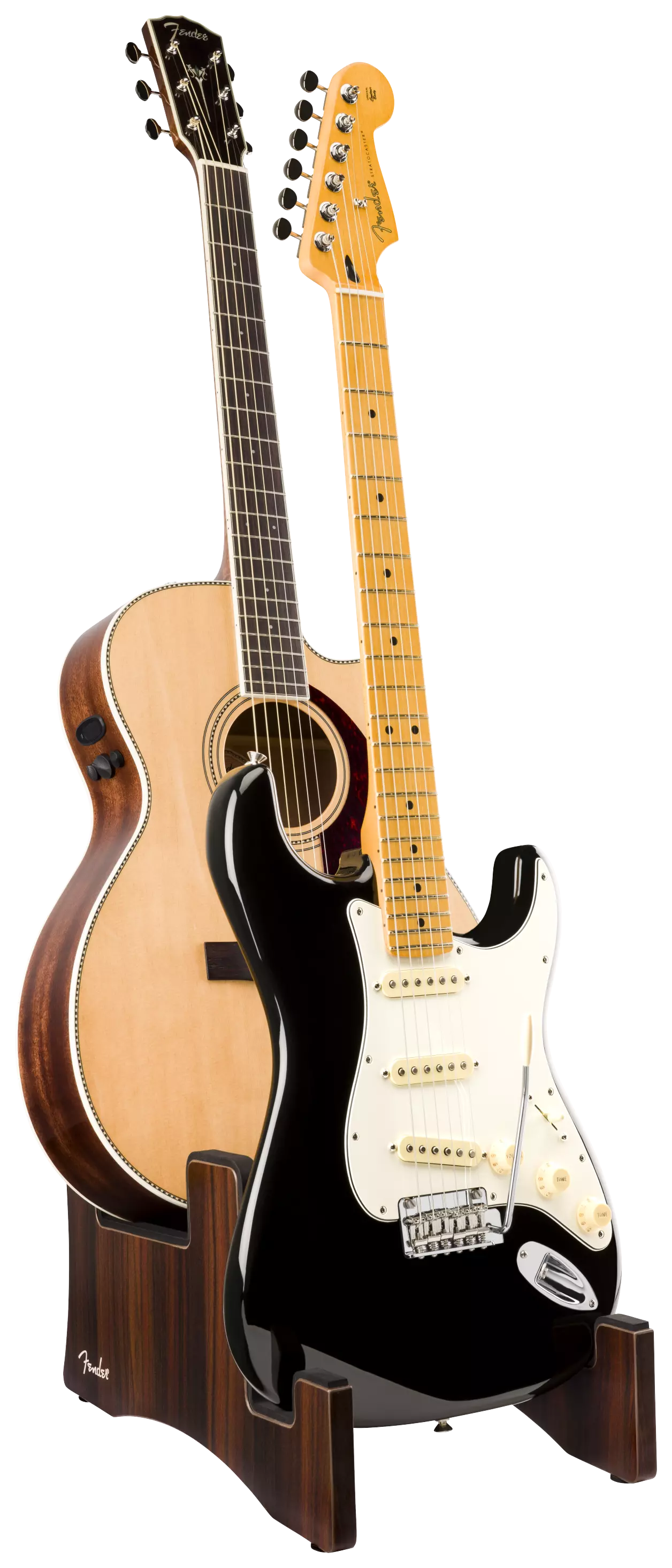 Fender Deluxe Wooden 2-Tier Multi Stand 4