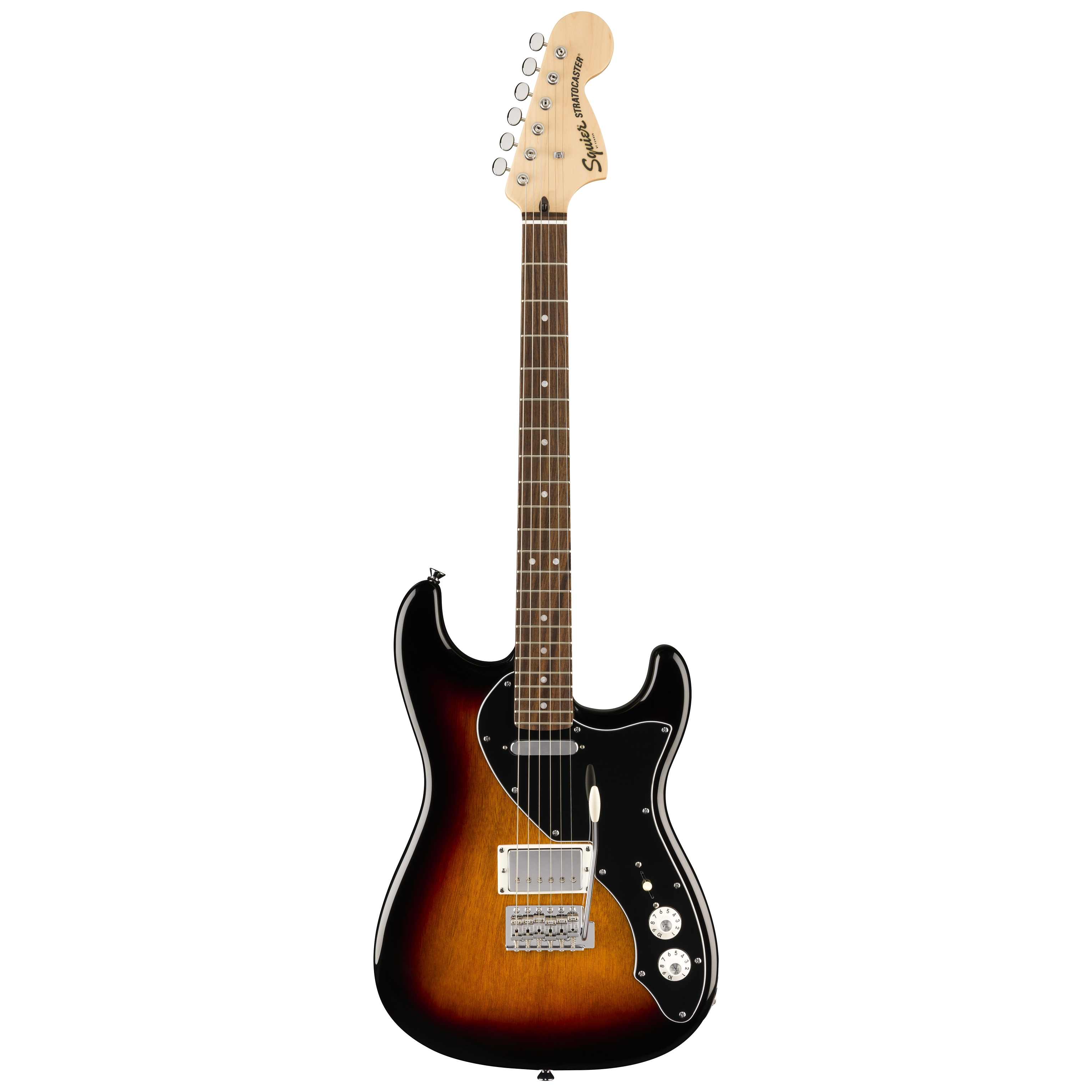 Squier by Fender Paranormal Stratocaster DLX LRL Black PG 3-Color Sunburst