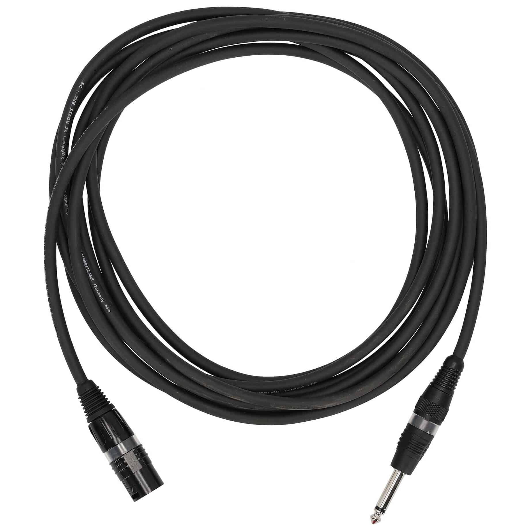 Sommer Cable SGDP-0500-SW Stage 22 Highflex XLR Male - Klinke Mono 5 Meter