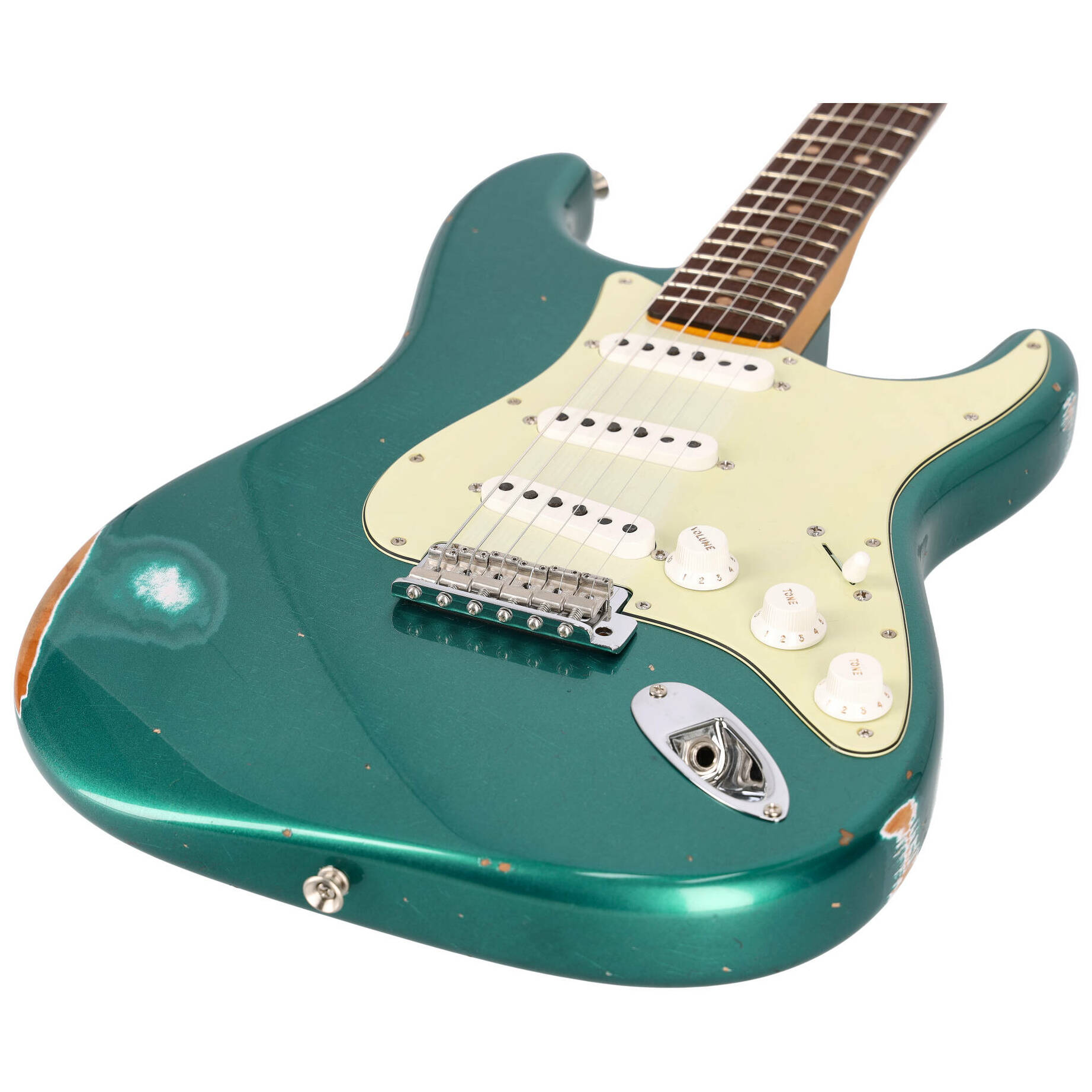 Fender Custom Shop 1963 Stratocaster Relic Aged British Racing Green Metallic 2