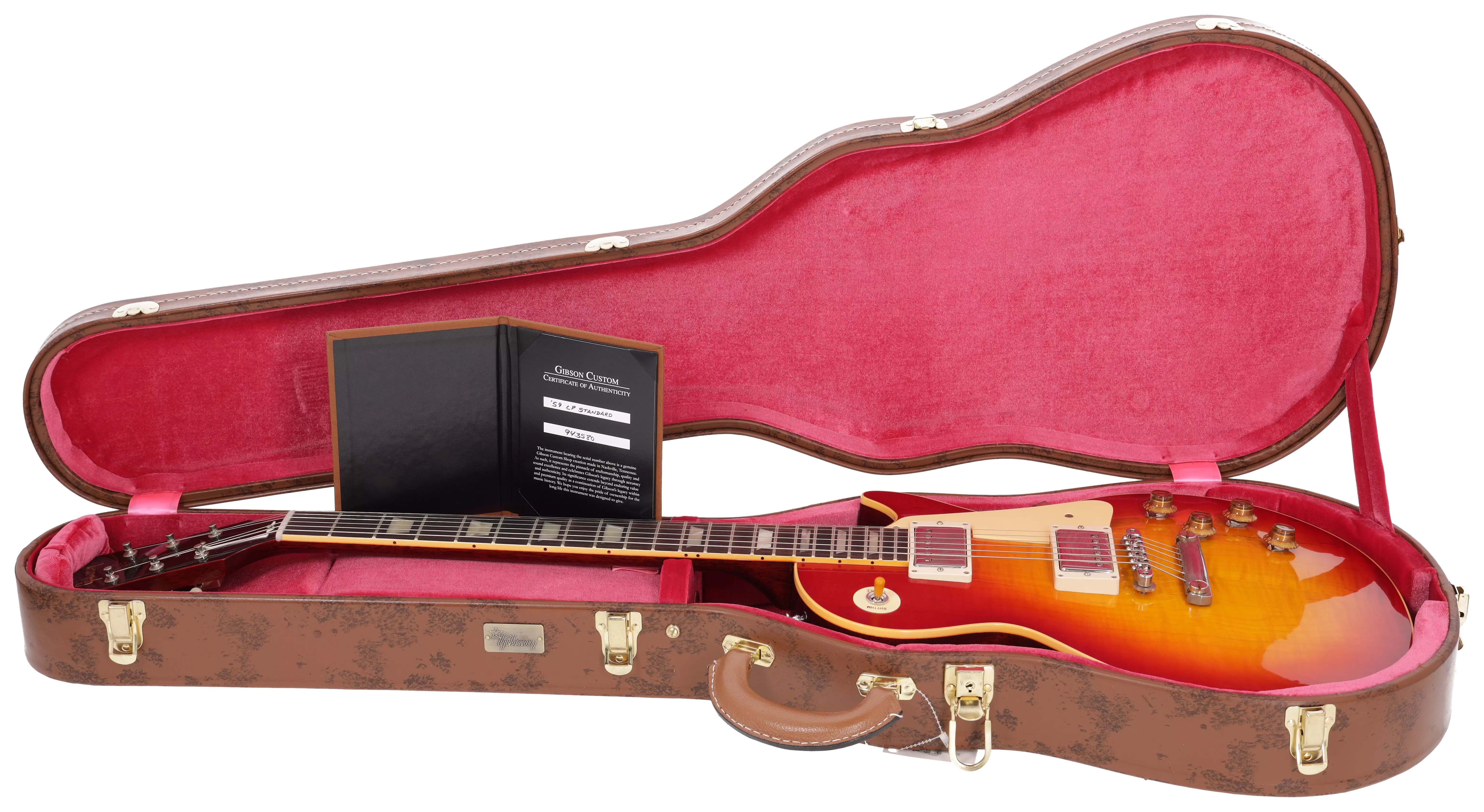 Gibson 1959 Les Paul Standard Reissue VOS Washed Cherry Sunburst #1 17