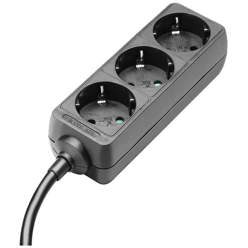 Adam Hall - Adam Hall Schuko Steckdosenleiste 3-Fach 1,4 Meter Schwarz 3x 1,5 mm - 2