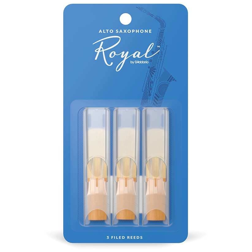 D’Addario Woodwinds - D’Addario Woodwinds Royal - Alt Saxophone 3,0 - 3er Pack - 1