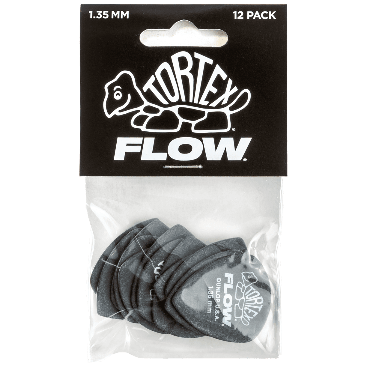Dunlop Tortex Flow Std. Picks 1,35 Player's Pack 12 Stück
