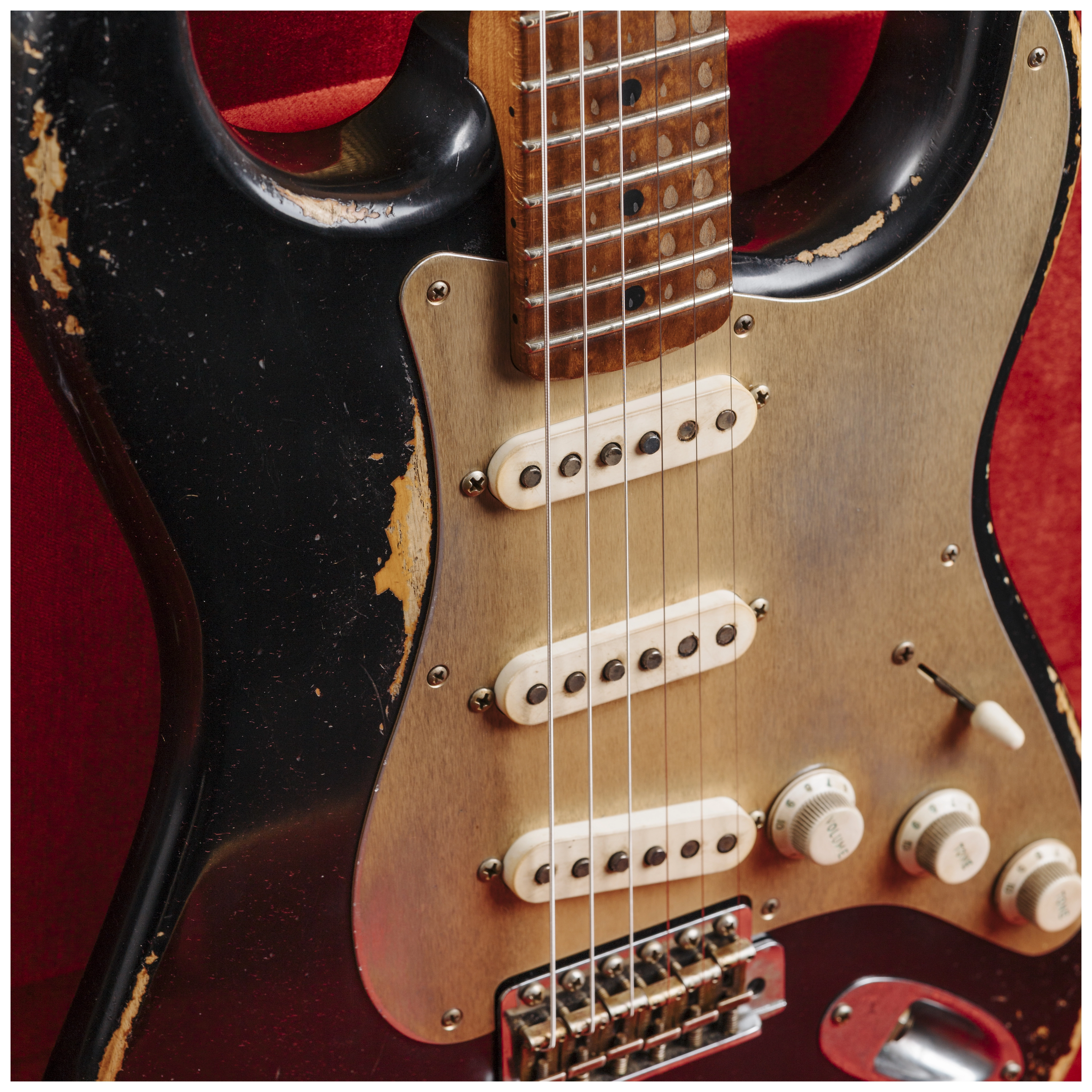 Fender Custom Shop 50´s Stratocaster HVYREL BLK over VB MBAH #R129489 22