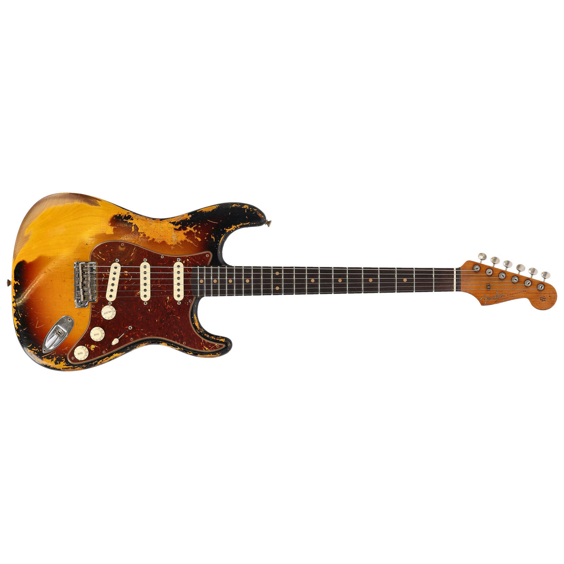 Fender Custom Shop 1961 Stratocaster Roasted Super Heavy Relic Aged 3 Color Sunburst 1