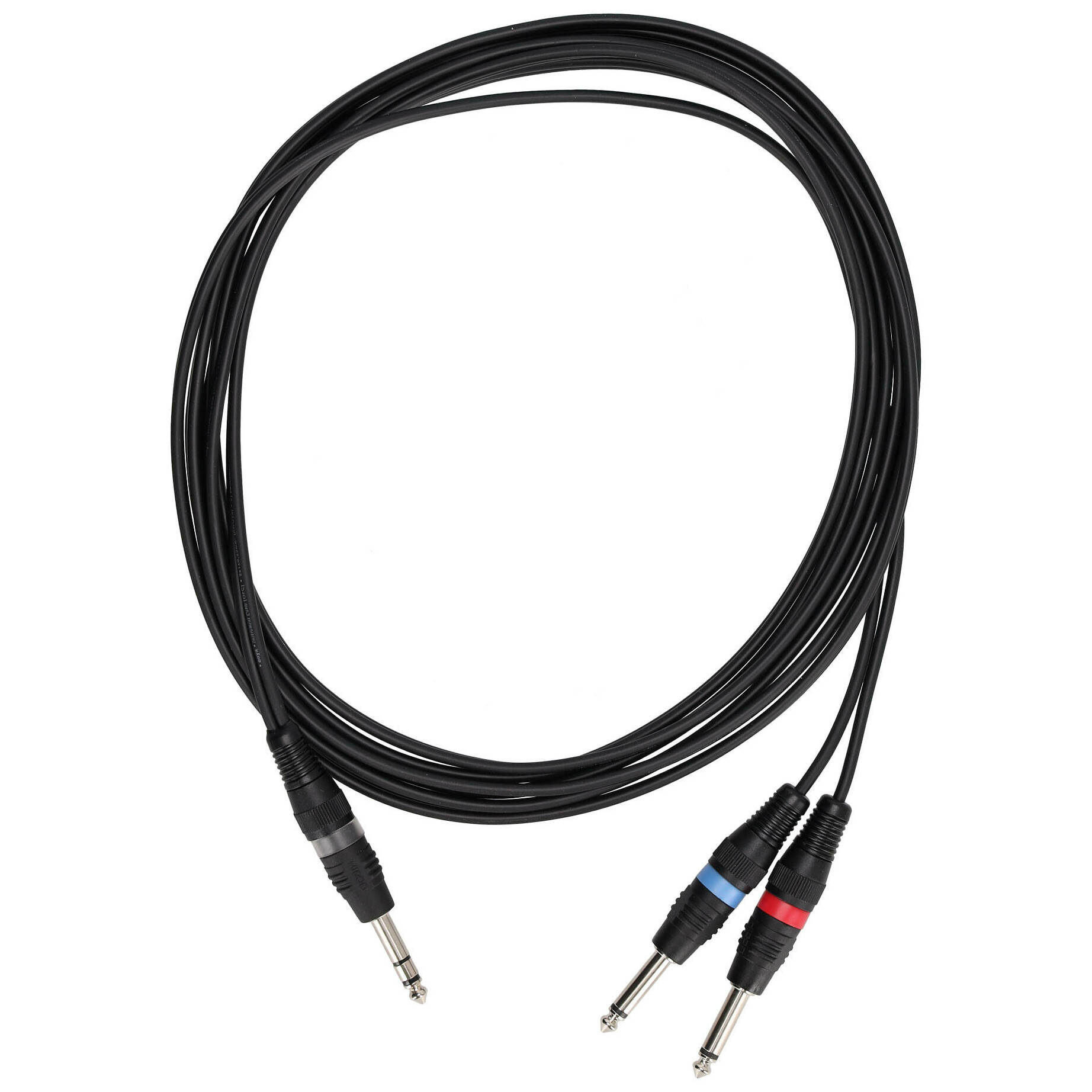 Sommer Cable ONHF-0500-SW SC-Onyx Klinke Stereo Male - 2 x Klinke Mono Male 5 Meter