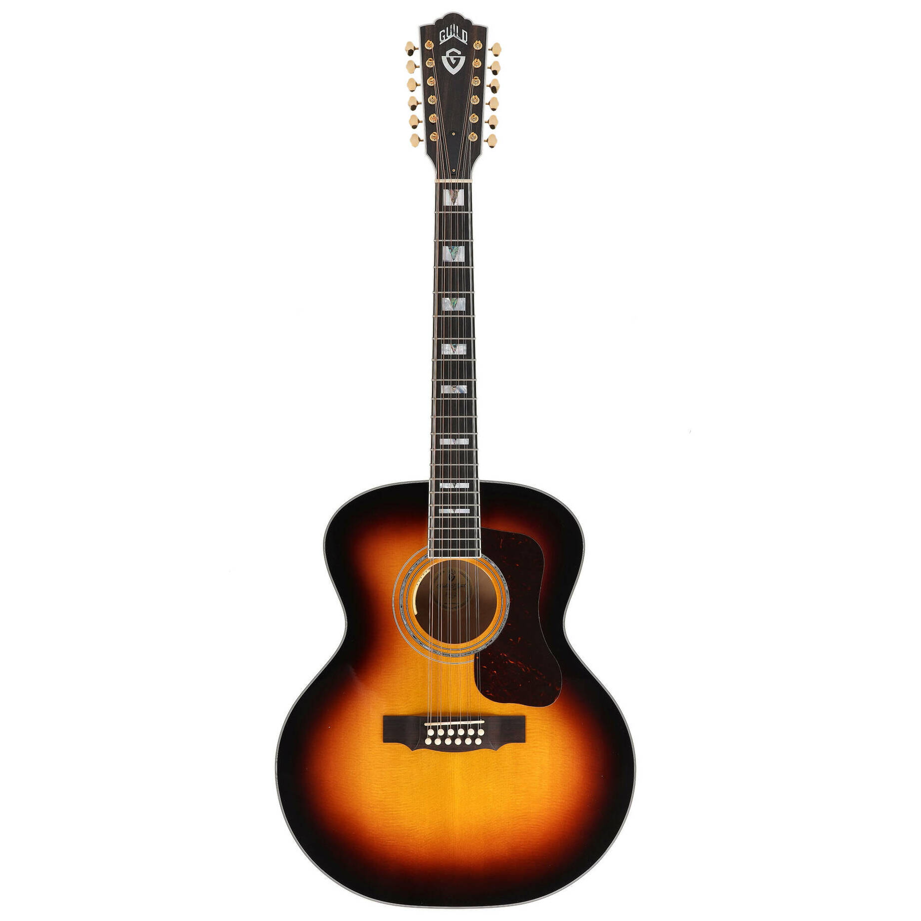 Guild F-512E Maple Antique Burst