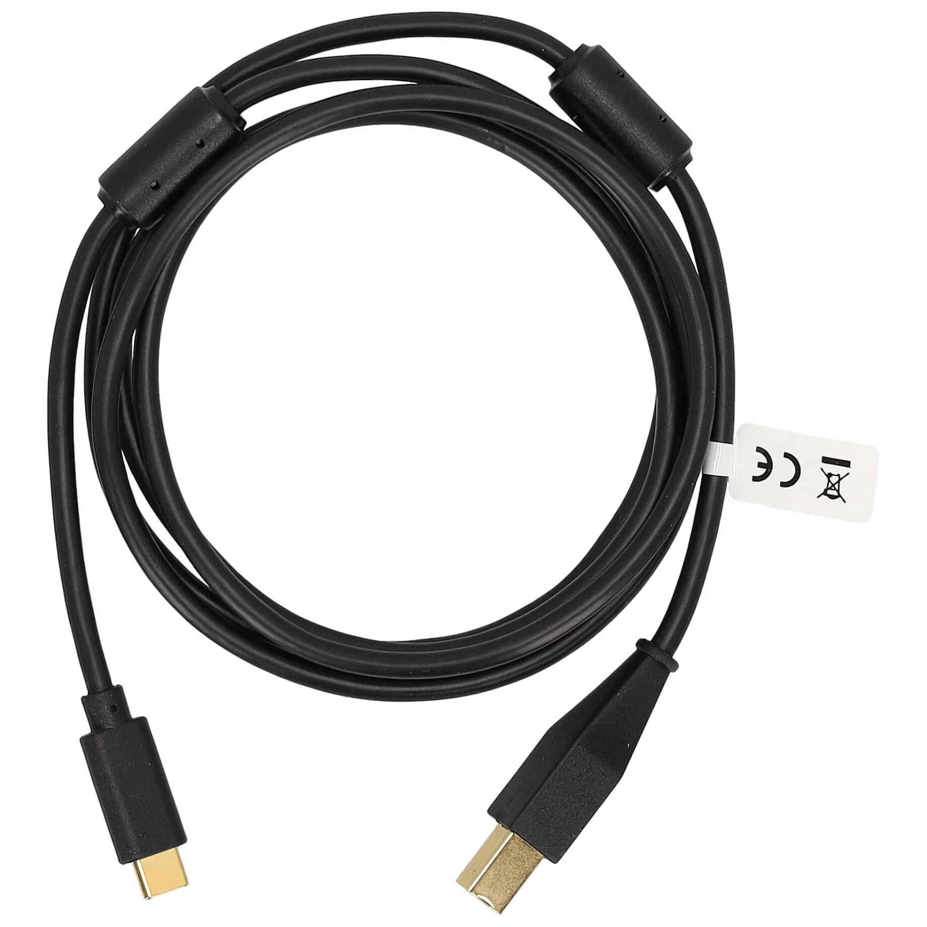 DJ TechTools Chroma Cable USB-C to B Straight Black