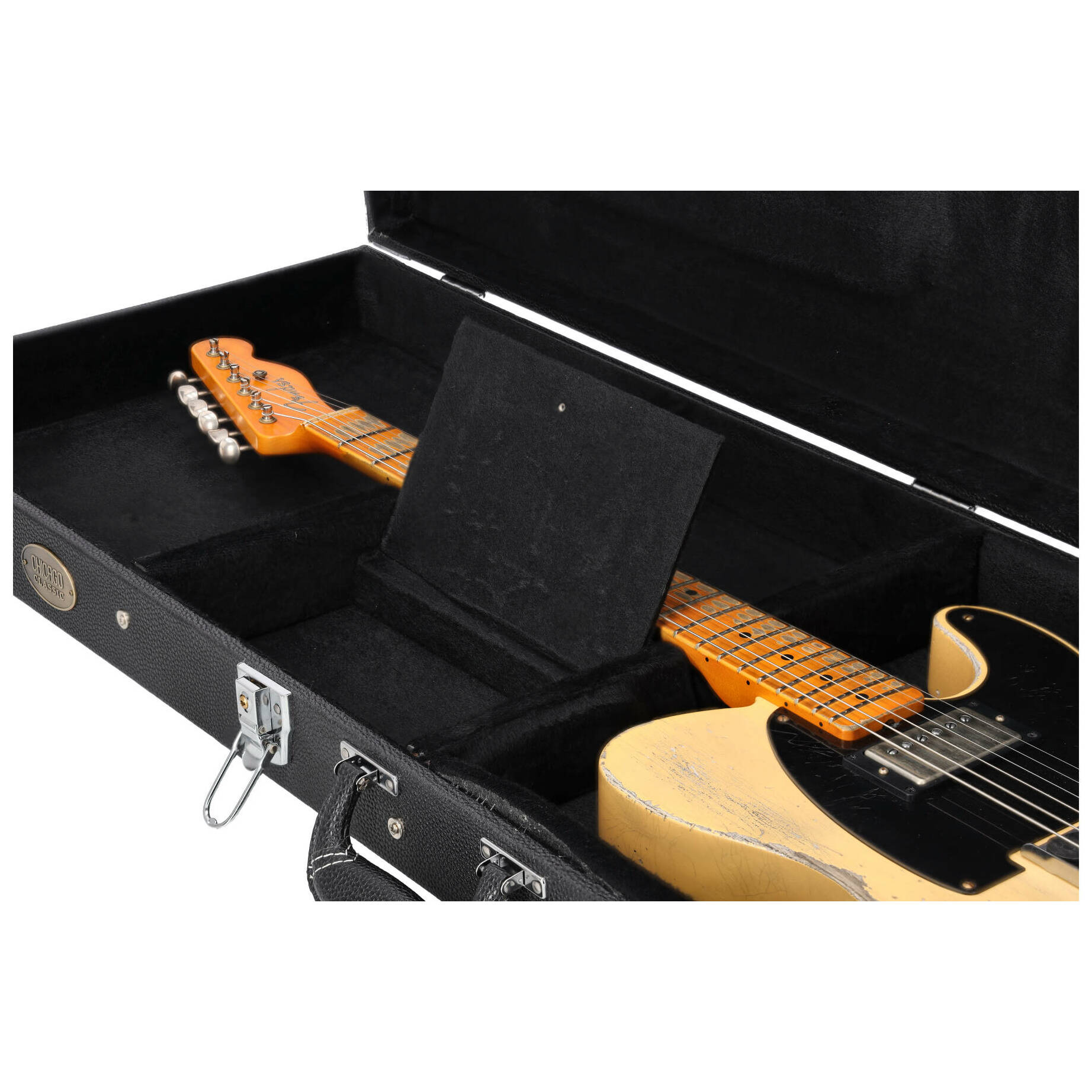 Chicago Classic E-Gitarre Rechteckkoffer Large Schwarz 7