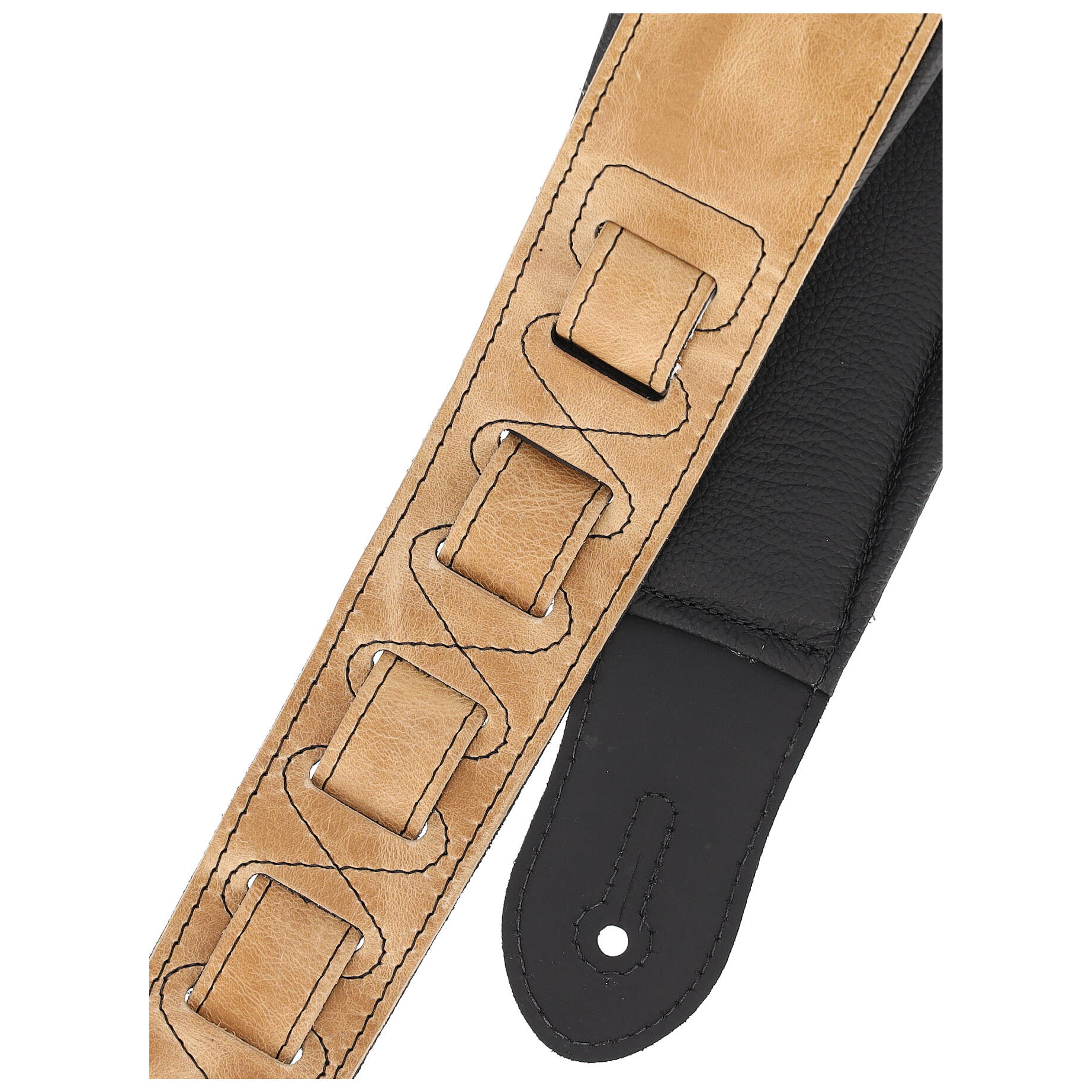 PRS - PRS Signature Leather Strap Sandstone Black - 4