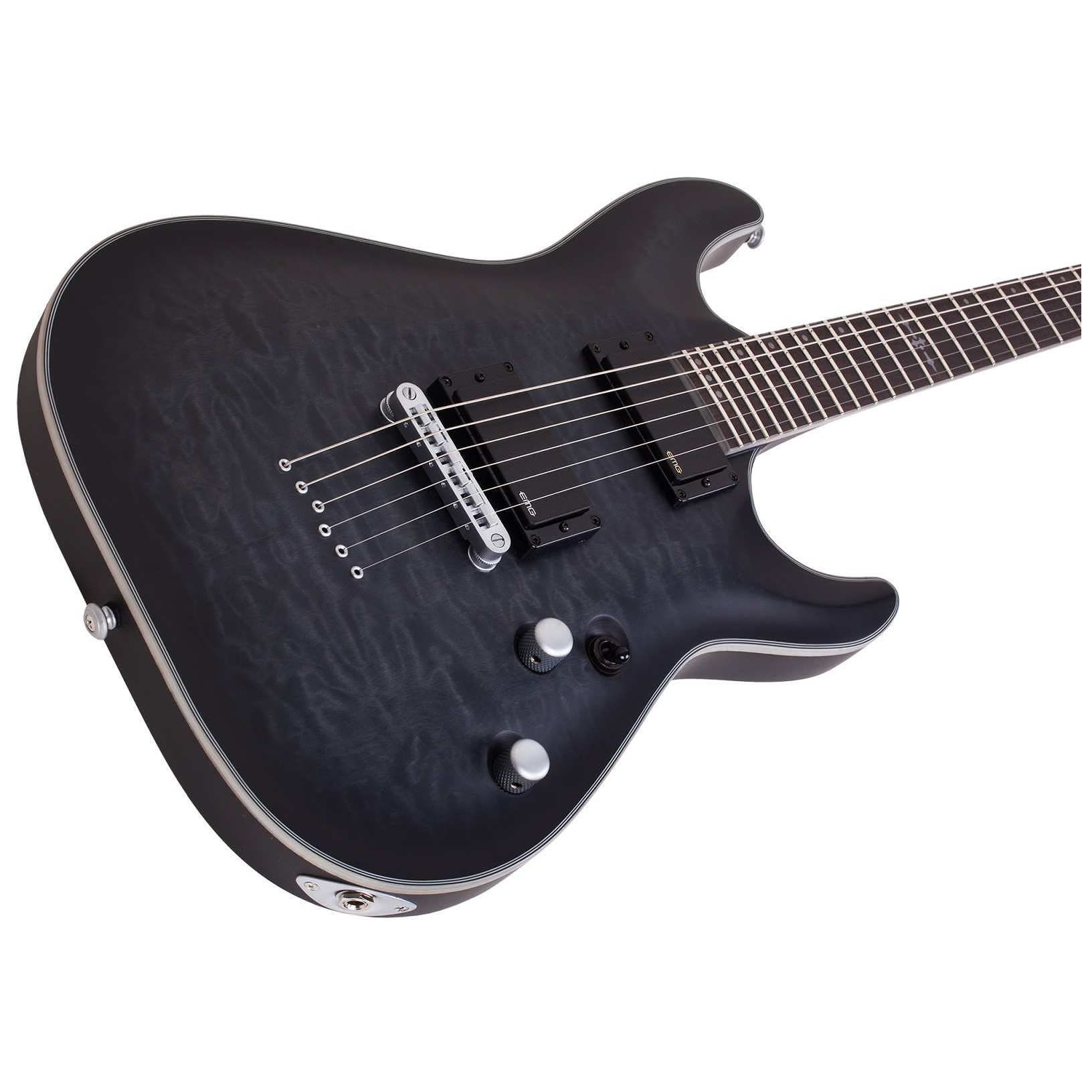 Schecter - Schecter Platinium C-1 See-Thru Black Satin - 3