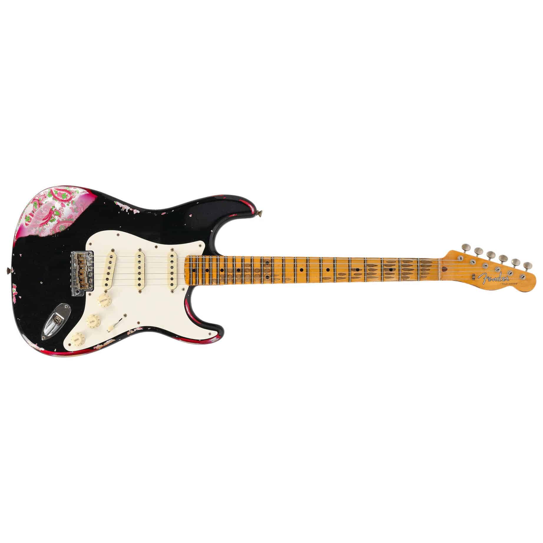 Fender LTD Custom Shop Mischief Maker Heavy Relic Aged Black over Pink Paisley 1