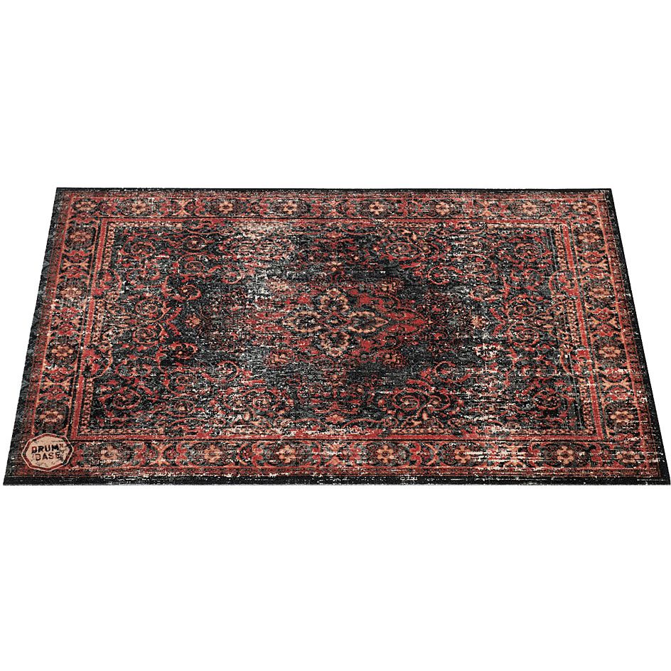 DRUMnBASE 130 x 90 cm Stage Mat Black Red