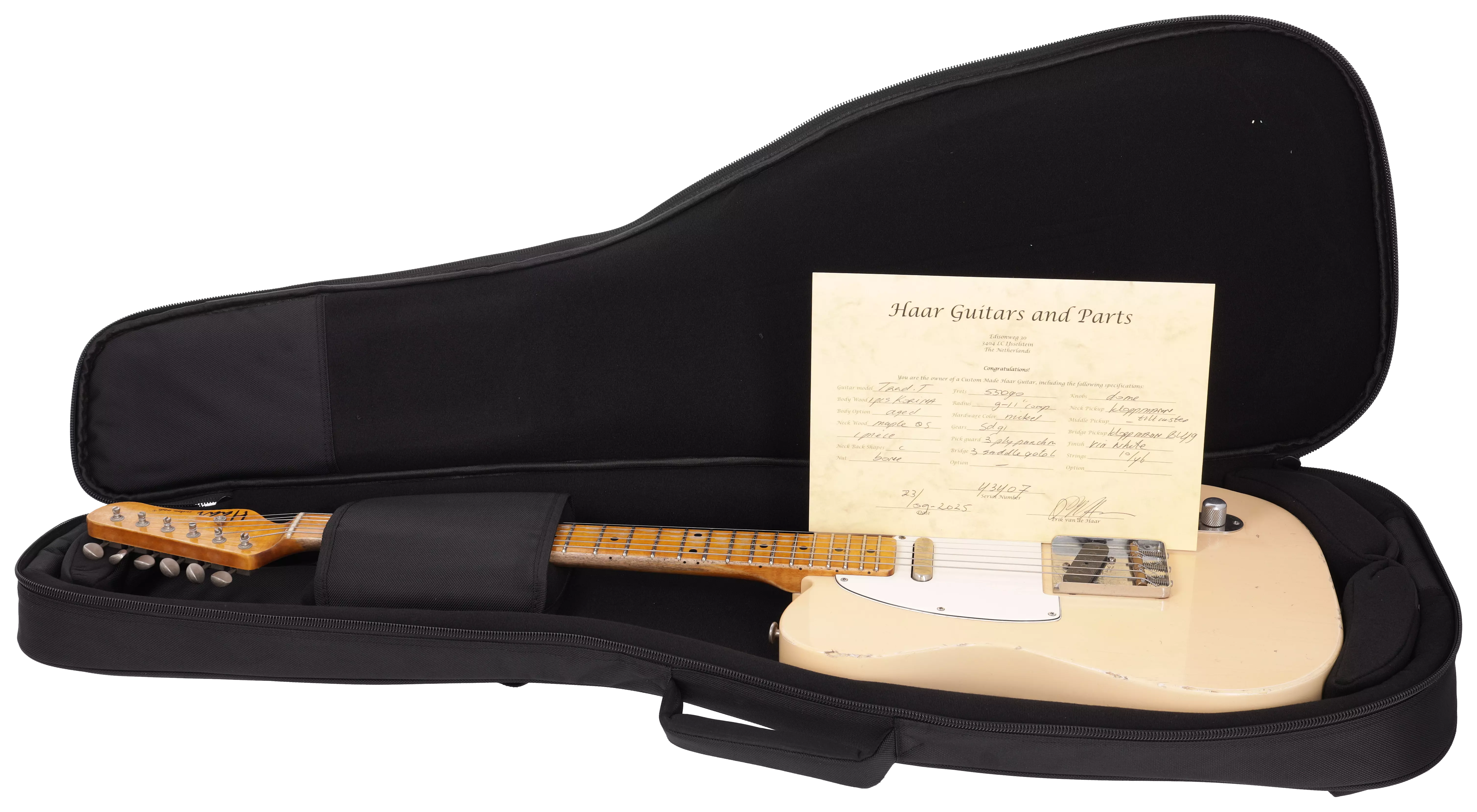 Haar Traditional T Swamp Ash Aged Vintage White #5 17