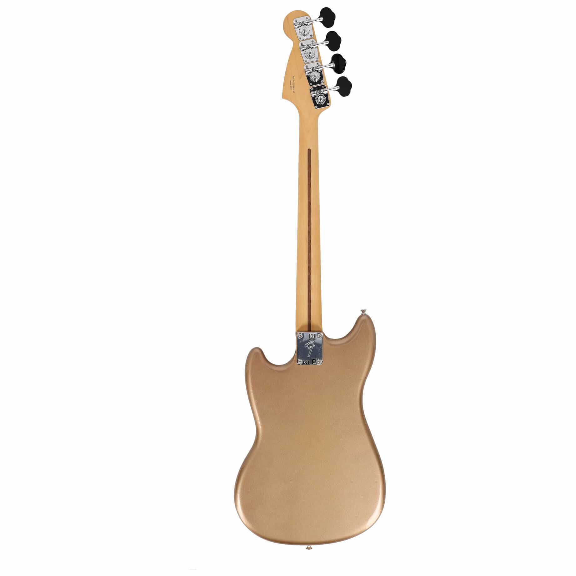 Fender Mustang Bass PJ PF Firemist Gold 6