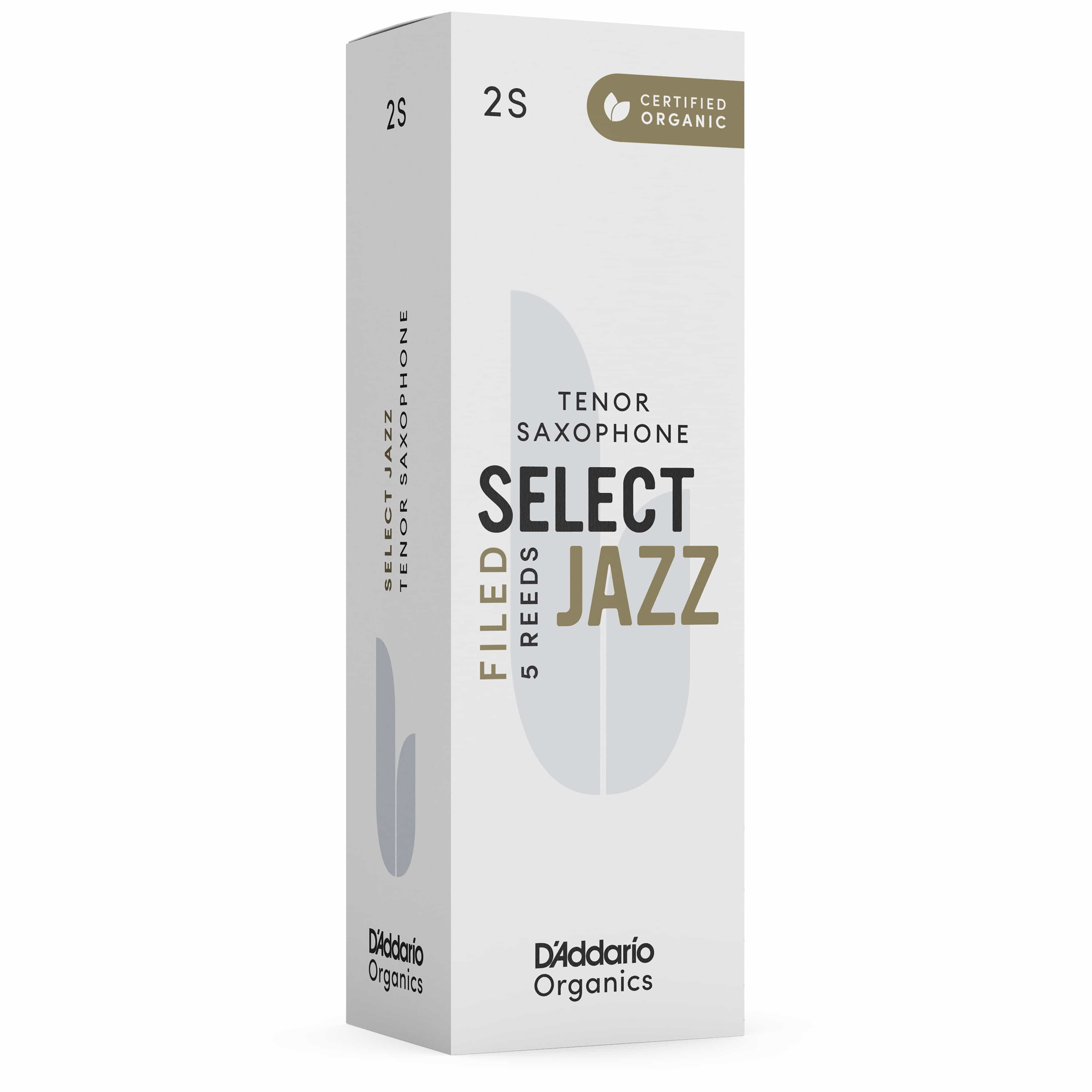 D’Addario Woodwinds Organic Select Jazz Filed - Tenor Saxophone 2S - 5er Pack 3