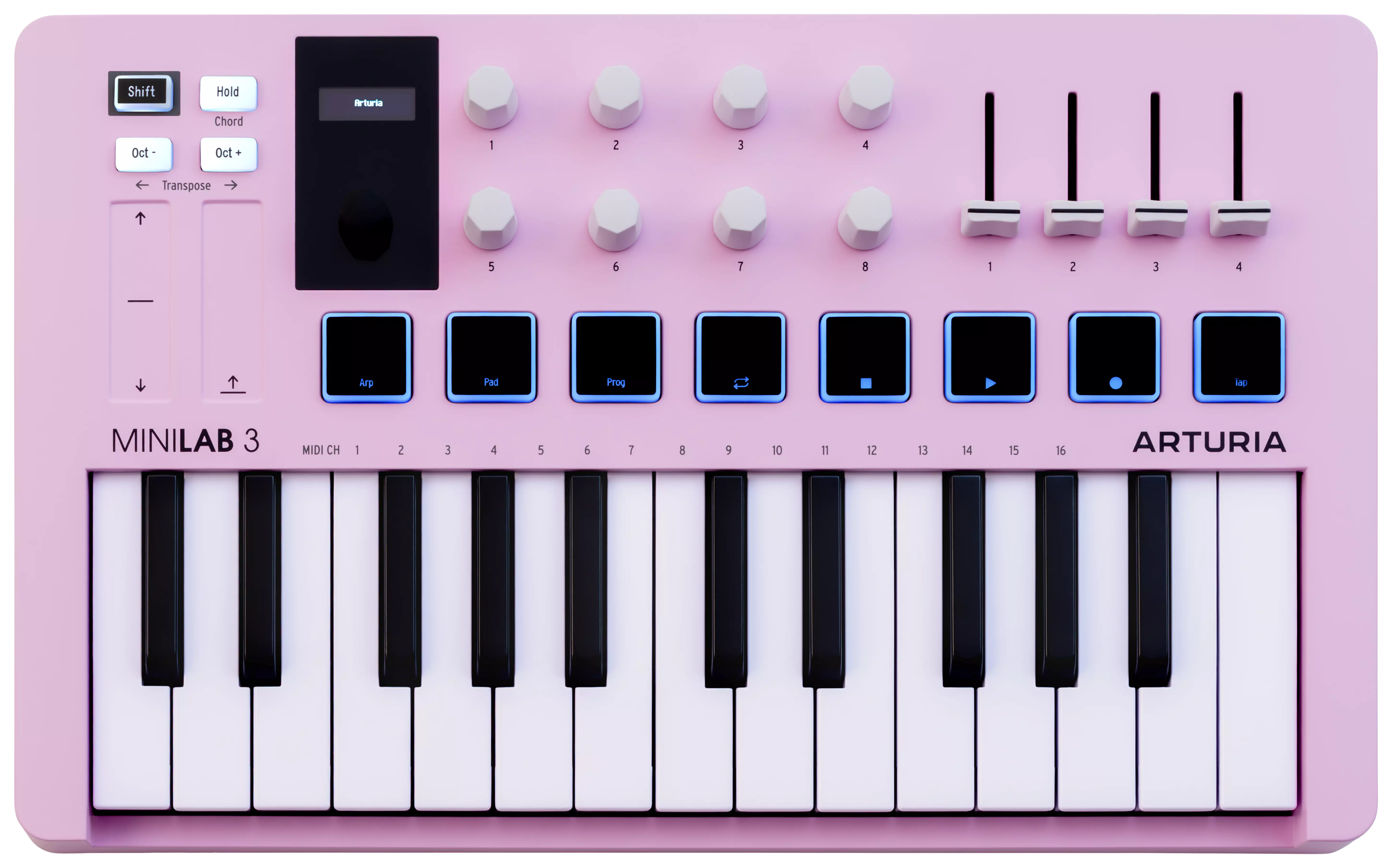 Arturia MiniLab 3 Rose Quartz 3
