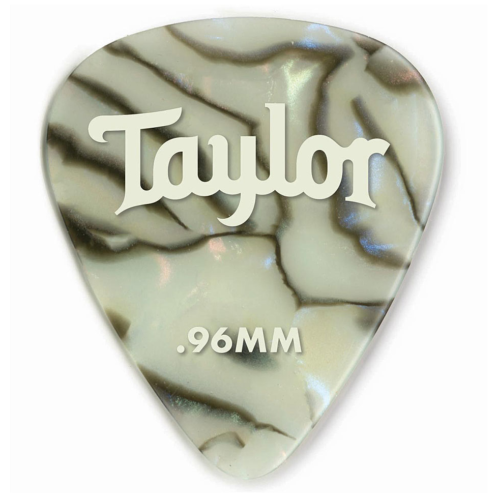 Taylor - Taylor 351 Celluloid Picks Abalone 0.96 Packung mit 12 Stück