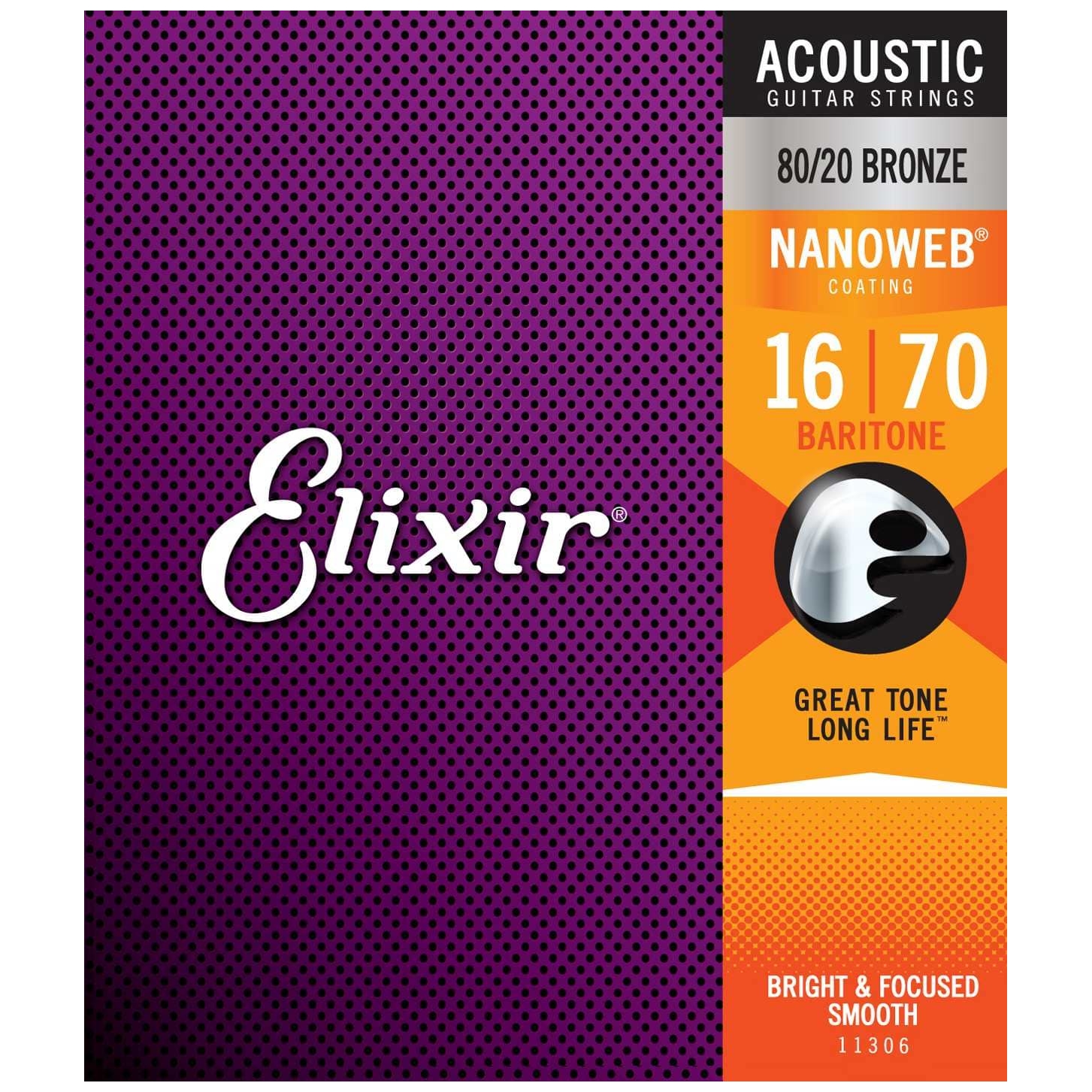 Elixir - Elixir 11306 Nanoweb Baritone Acoustic 016-070