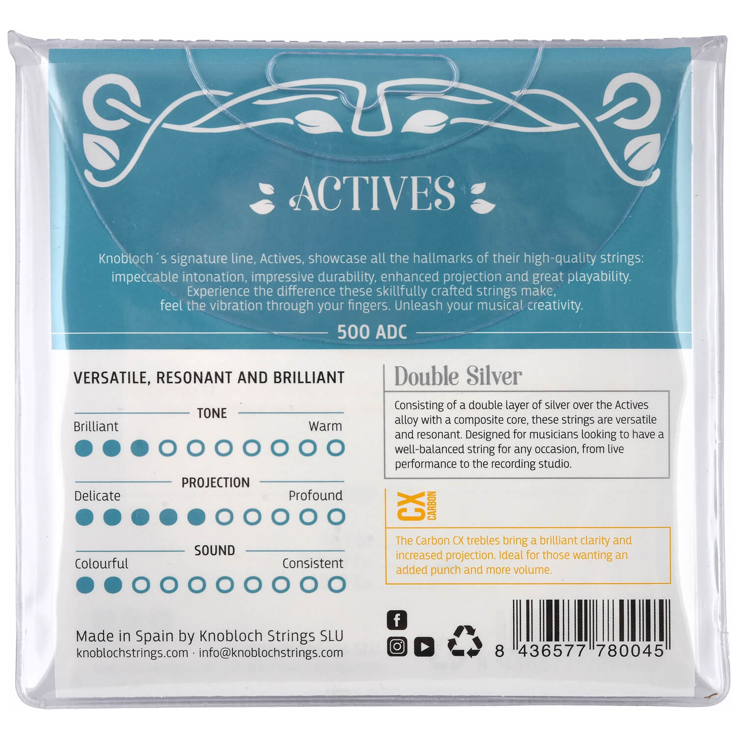 Knobloch - Knobloch CX 500ADC High Tension Saiten - 1