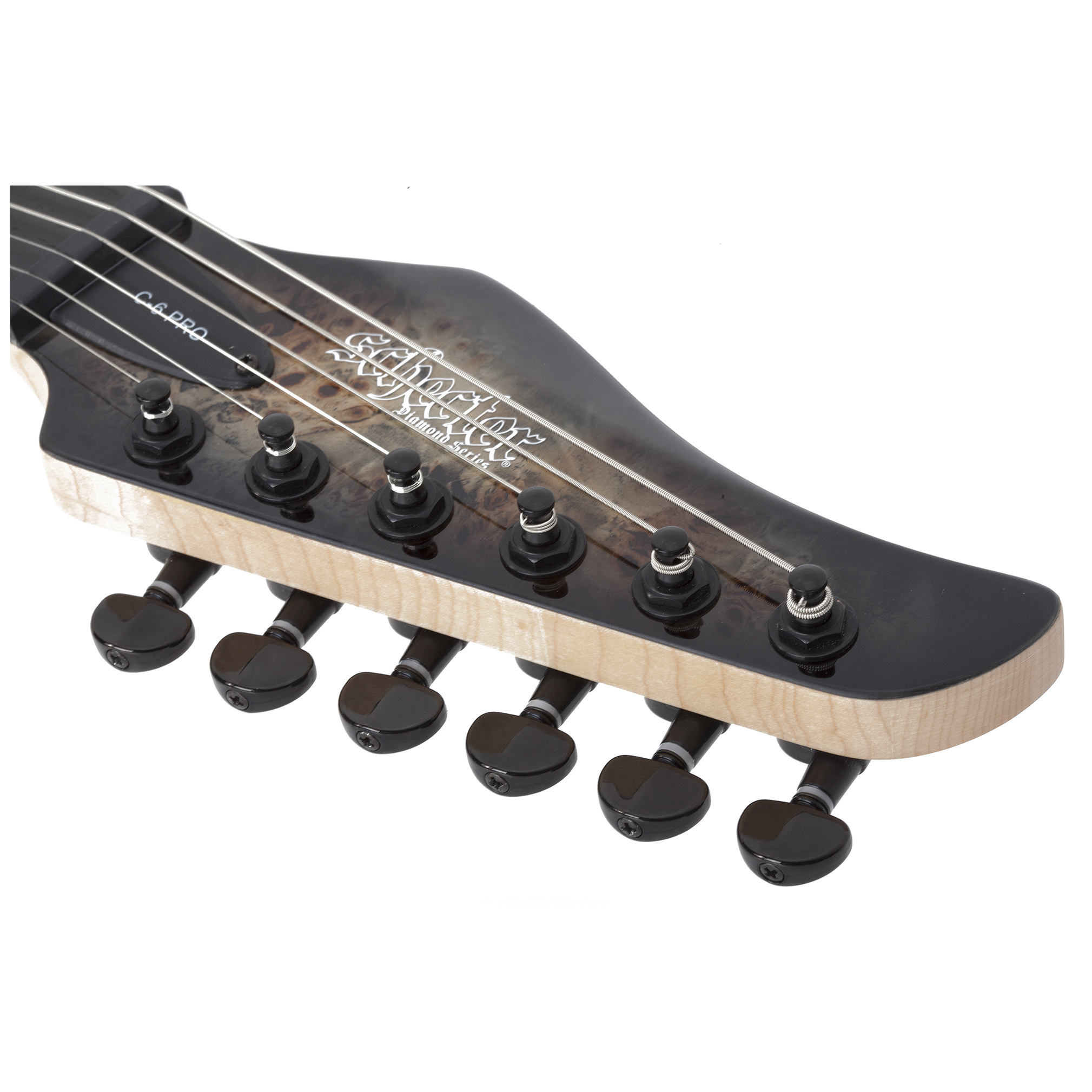Schecter C-6 Pro Charcoal Burst 7
