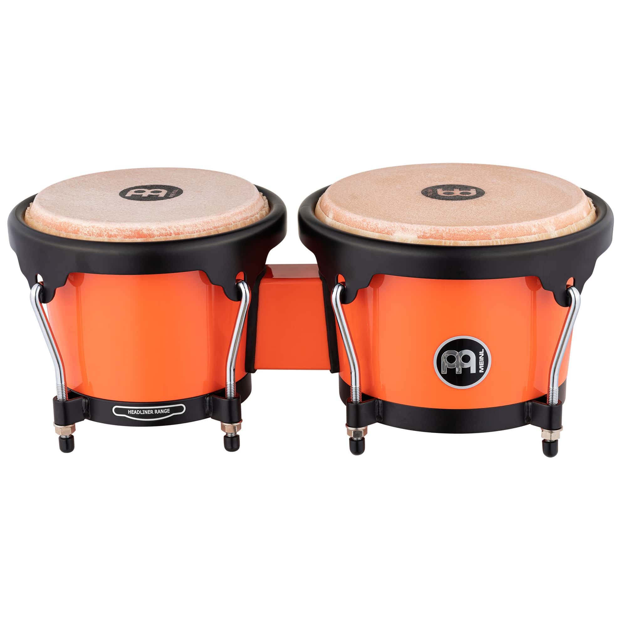 Meinl Percussion HB50EC - 6 1/2" & 7 1/2" Molded ABS Bongo, Electric Coral   1