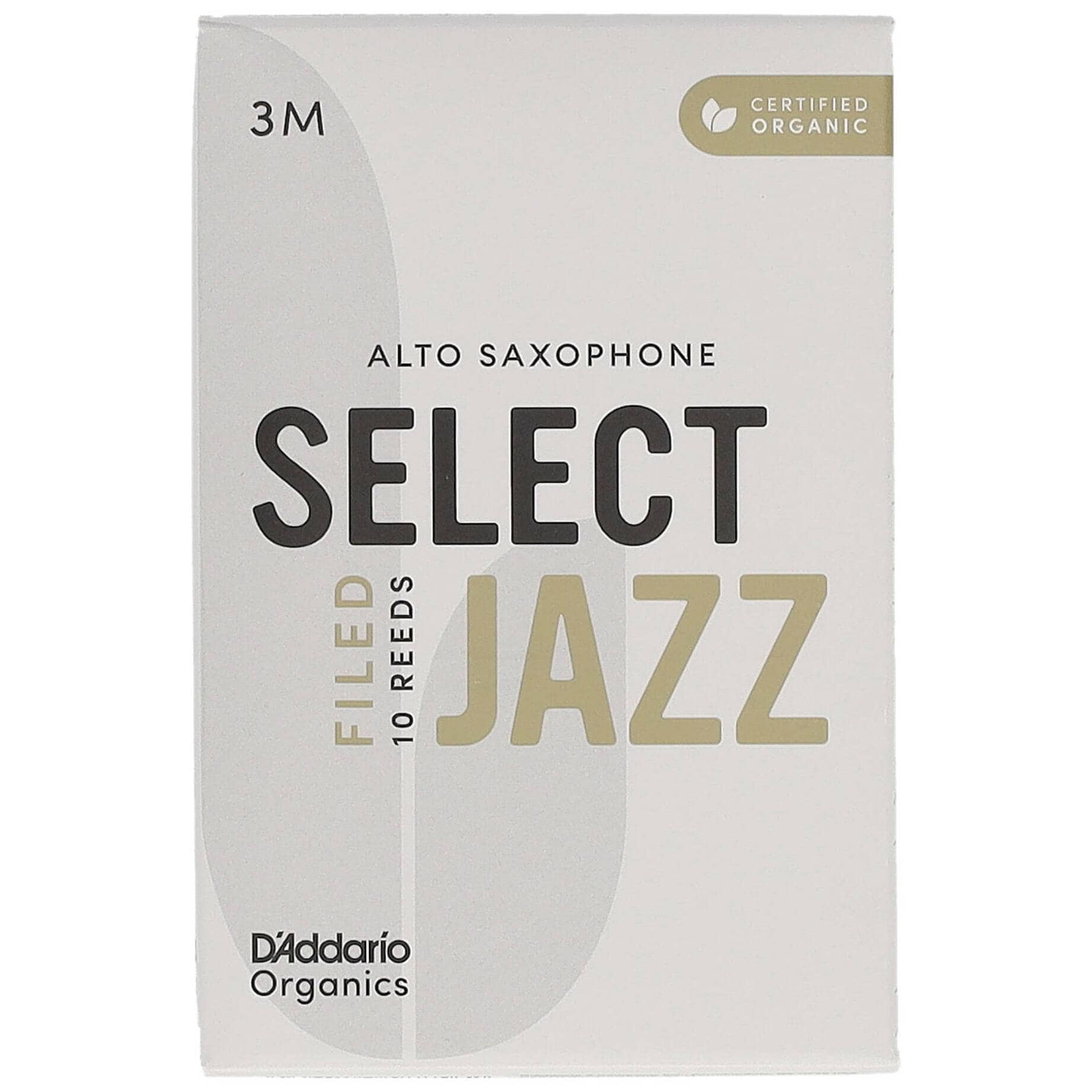 D’Addario Woodwinds Organic Select Jazz Filed - Alt Saxophone 3M - 10er Pack