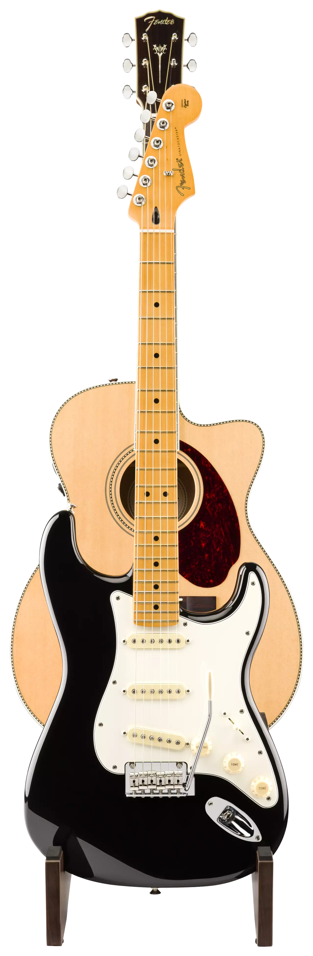 Fender Deluxe Wooden 2-Tier Multi Stand 3