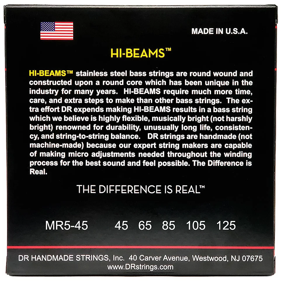 DR Strings Hi-Beams MR5-45 .045-125 1