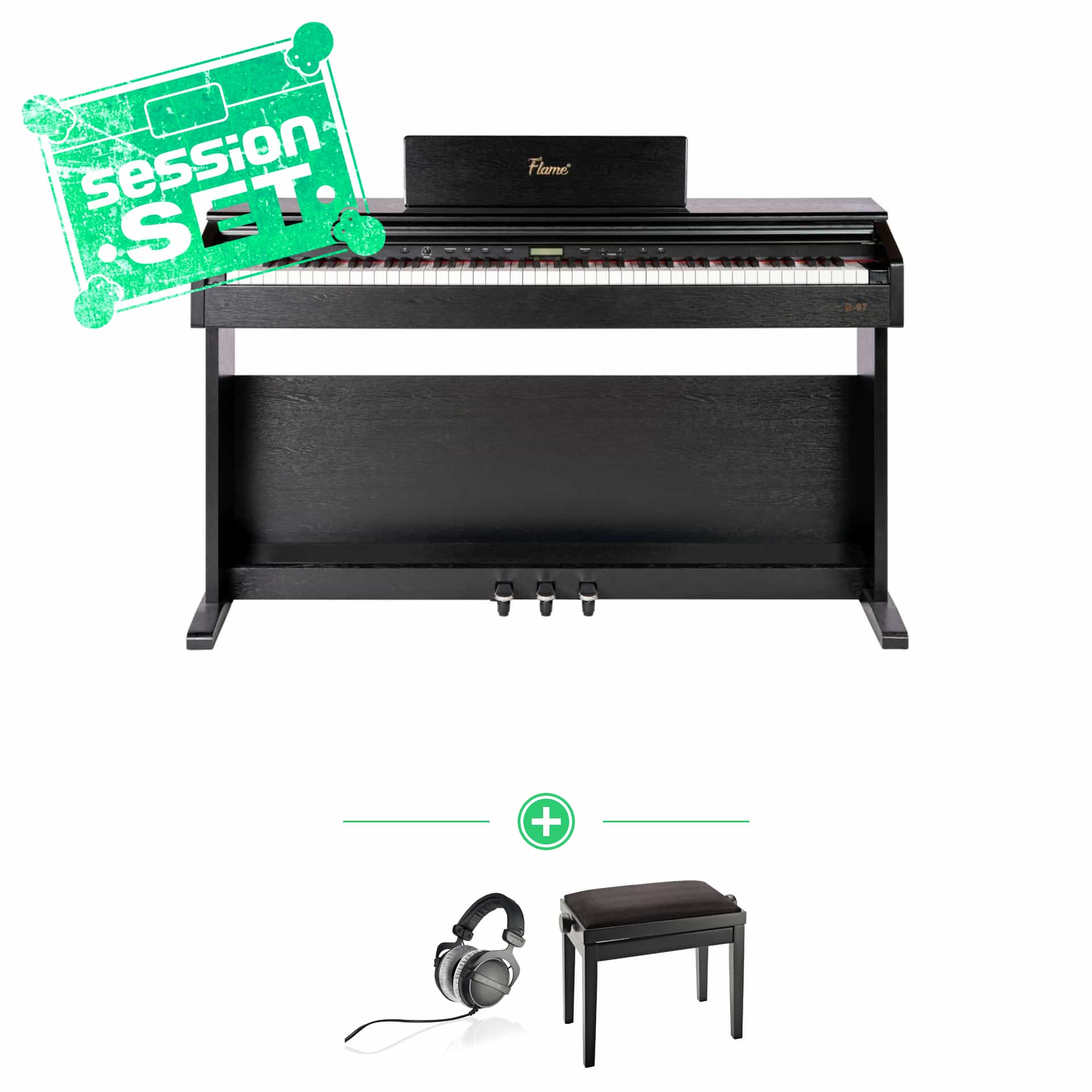 flame flame b97 bk digital piano - session set premium 70001000-1