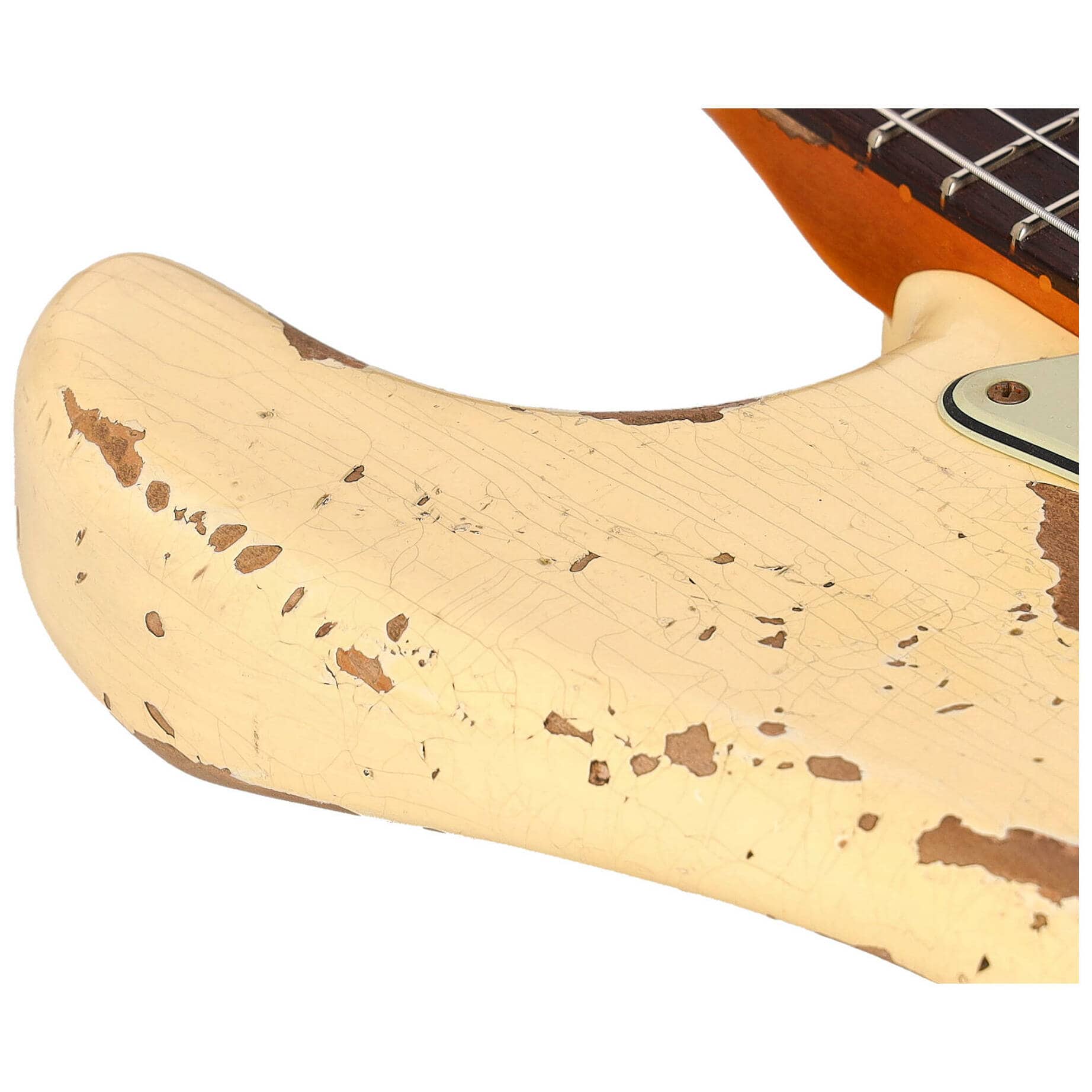 Fender LTD Custom Shop 60 Dual Mag Stratocaster Super Heavy Relic Aged Vintage White 9