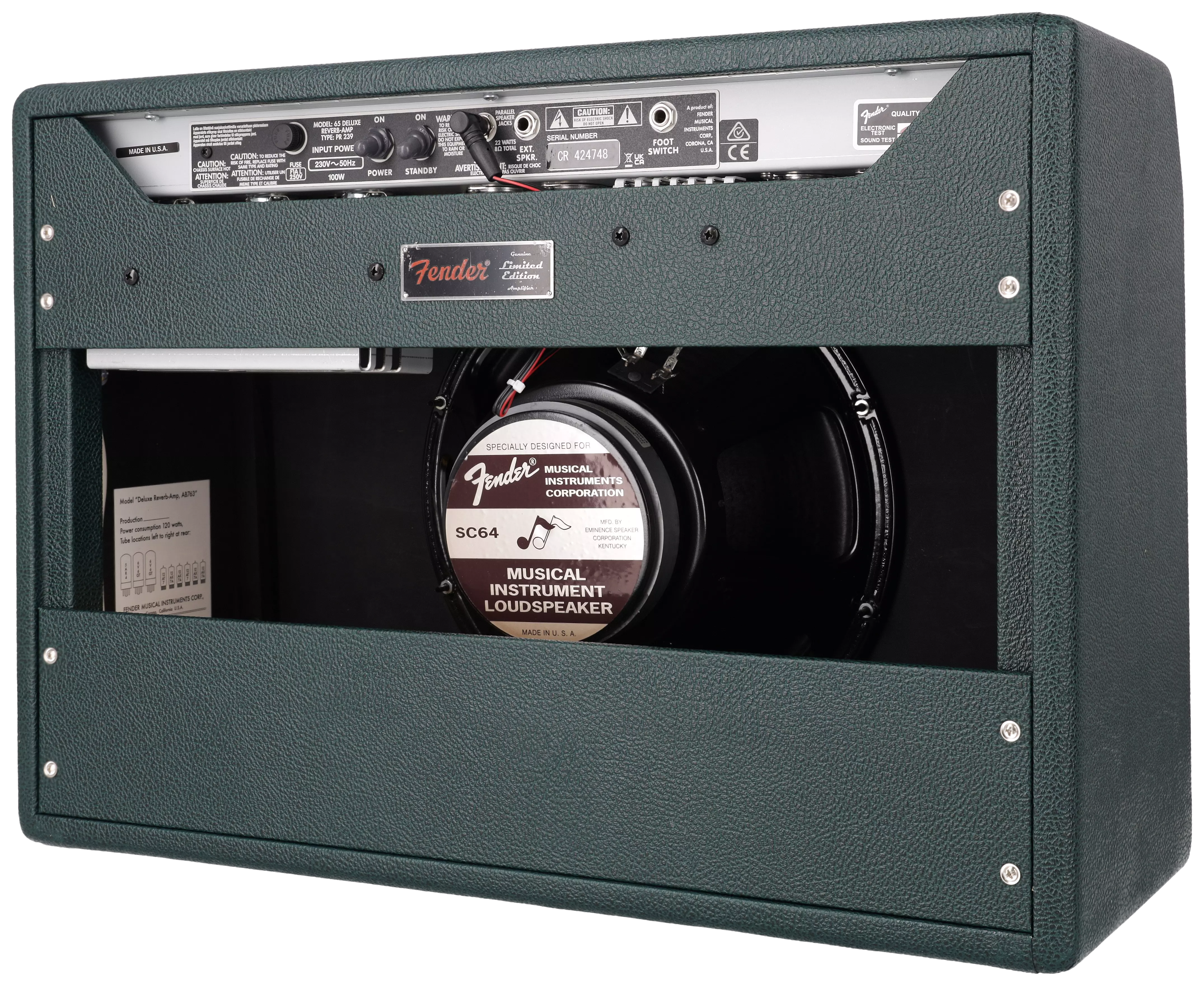 Fender FSR 65 Deluxe Reverb British Racing Green 5