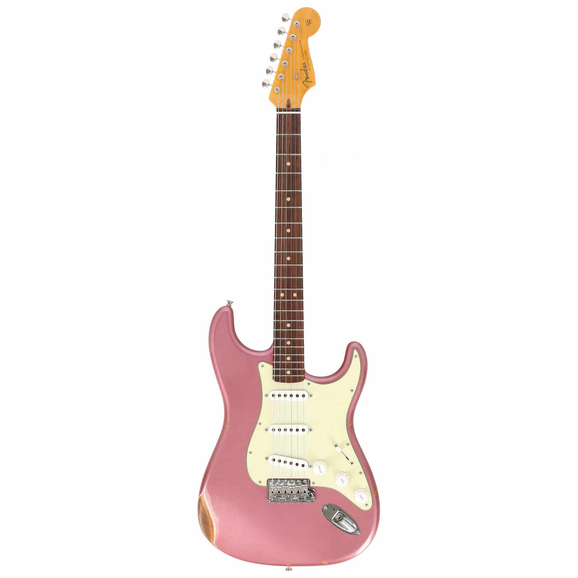 Fender Custom Shop 1963 Stratocaster Relic Aged Burgundy Mist Metallic #1