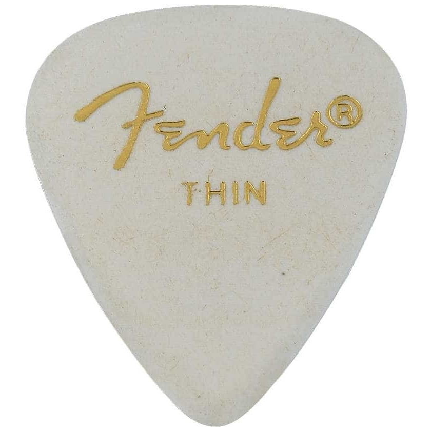 Fender - Fender 351 Shape Classic Celluloid Pick - Thin - White