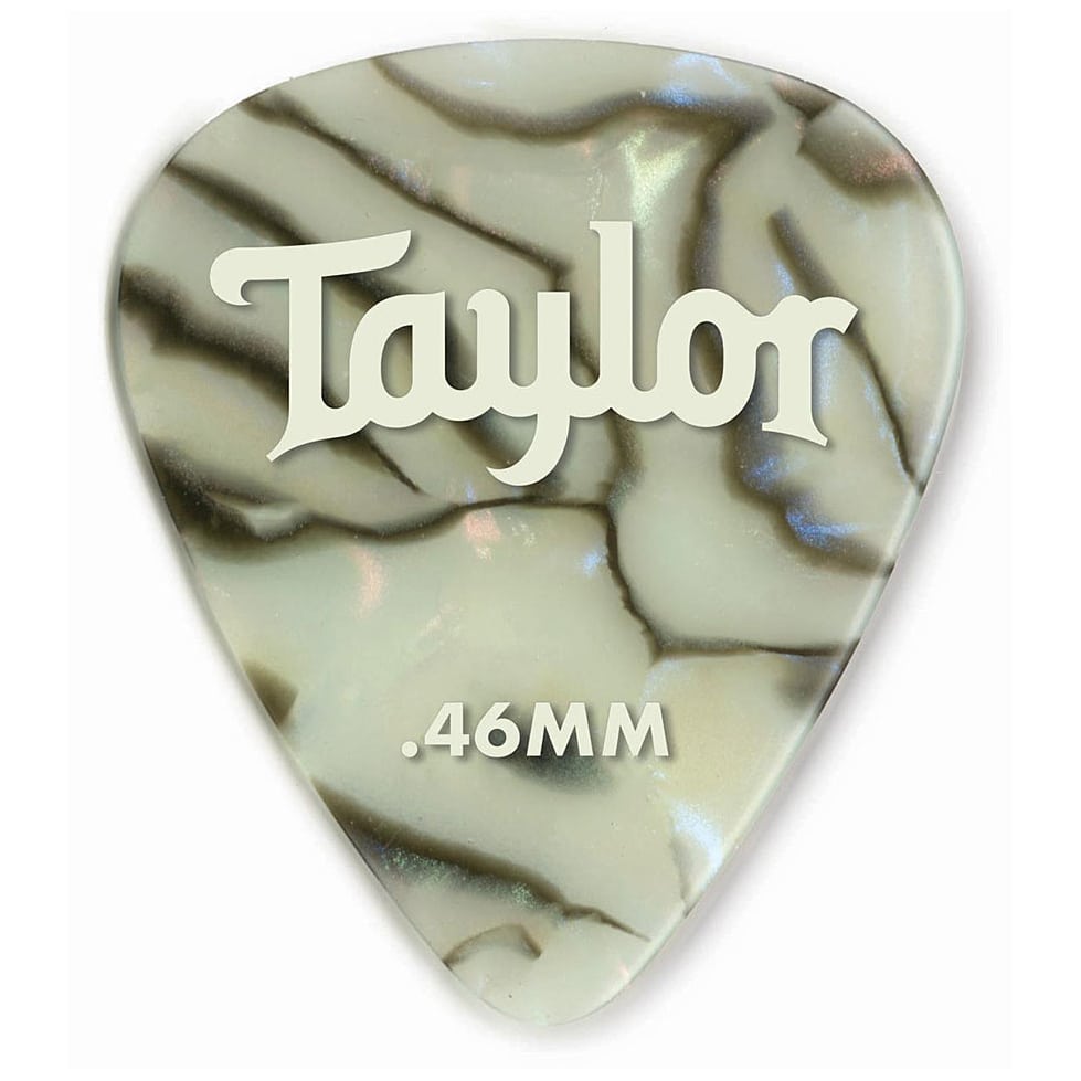 Taylor 351 Celluloid Picks Abalone 0.46 Packung mit 12 Stück