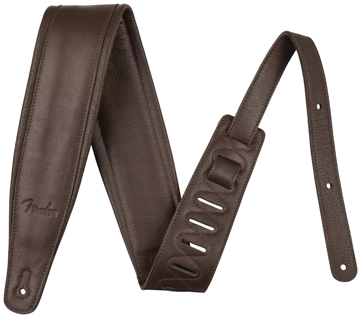 Fender 3,5'' Premium Leather Strap Brown 1