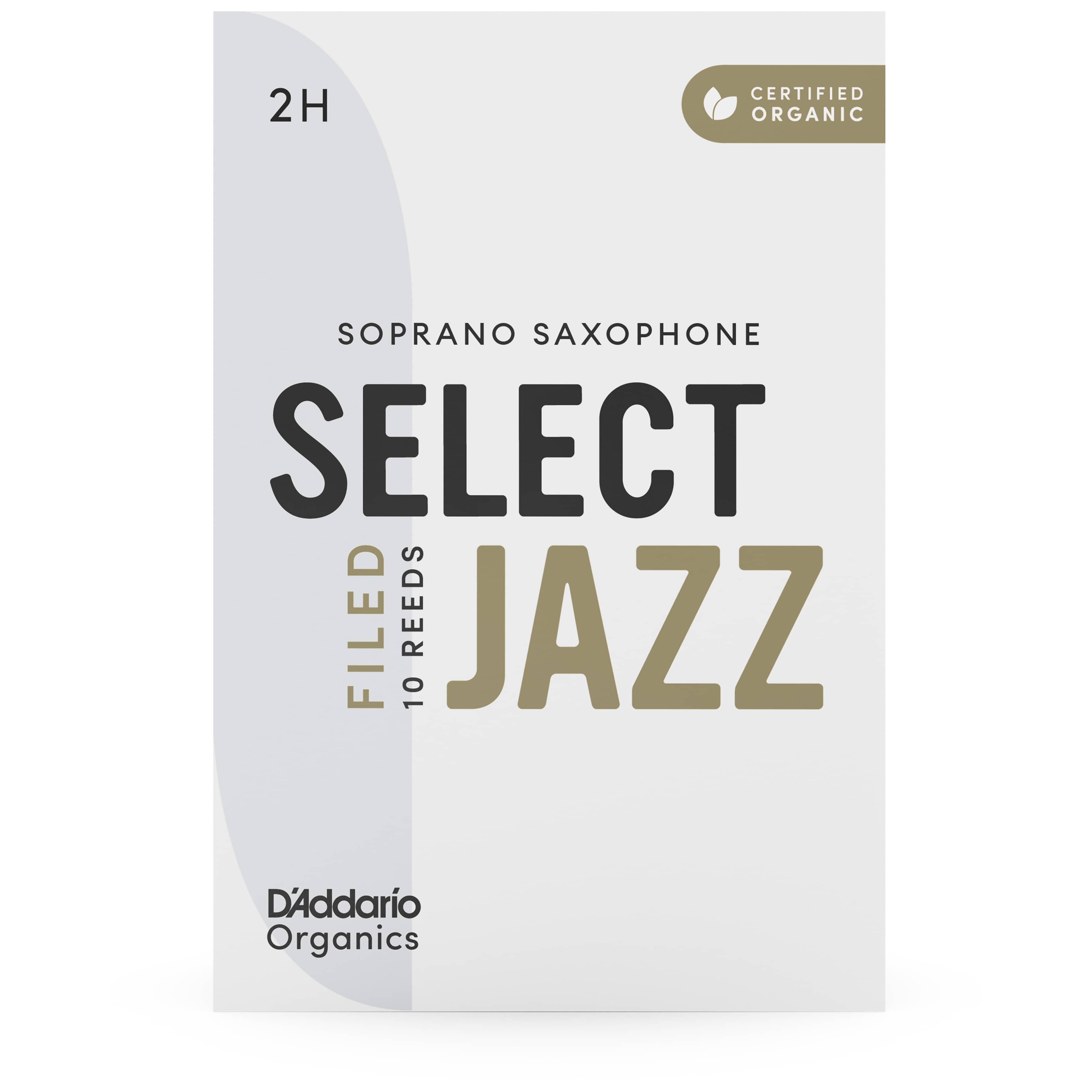 D’Addario Woodwinds Organic Select Jazz Filed - Sopran Saxophone 2H - 10er Pack 1