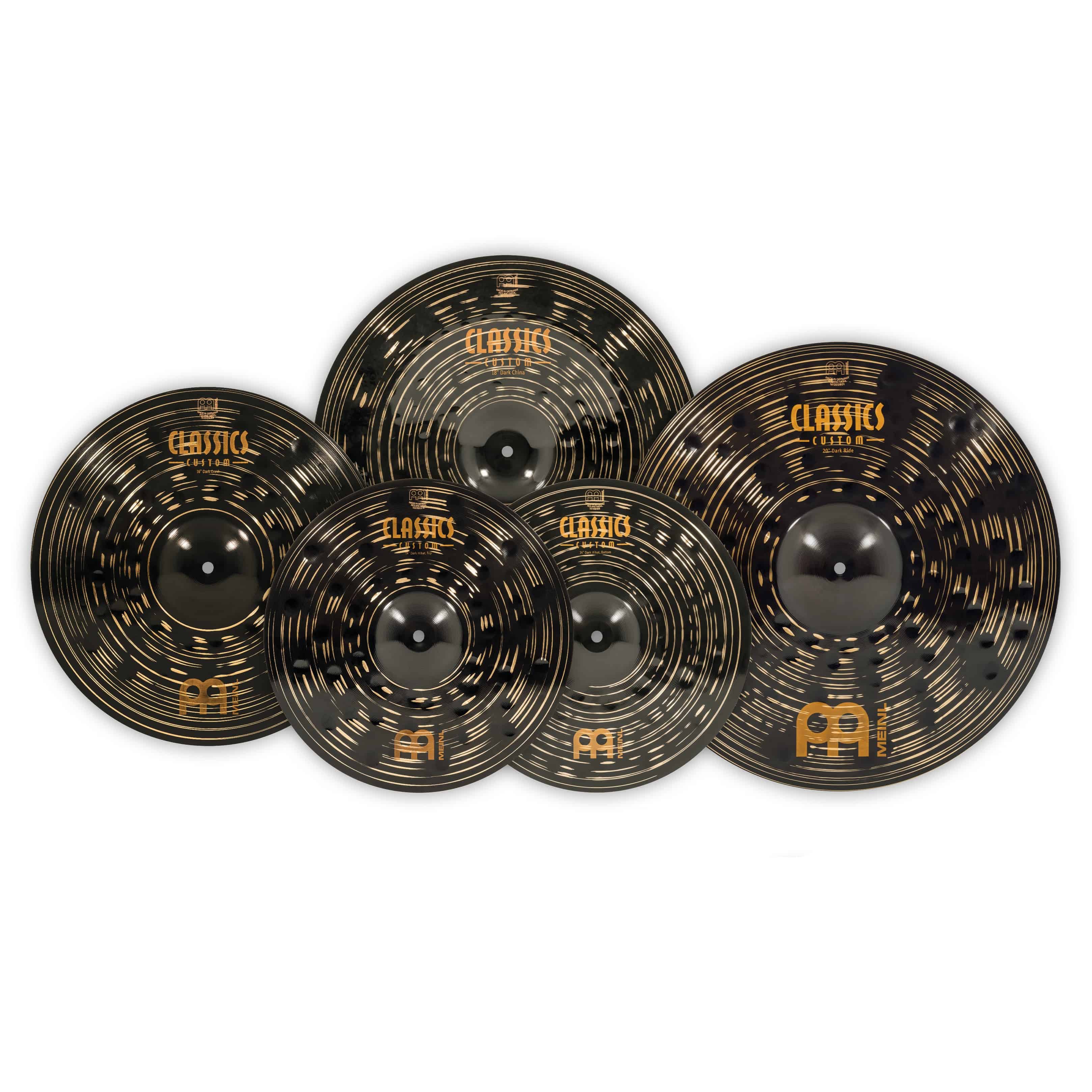Meinl Cymbals CCD-CS1 - Classics Custom Dark Expanded Cymbal Set 1