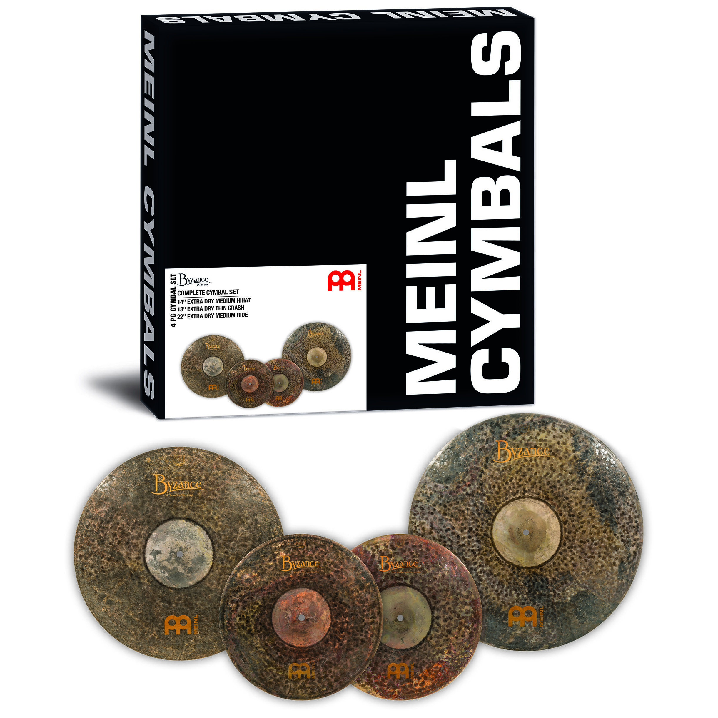 Meinl Cymbals BED-CS1 - Byzance Extra Dry Complete Cymbal Set