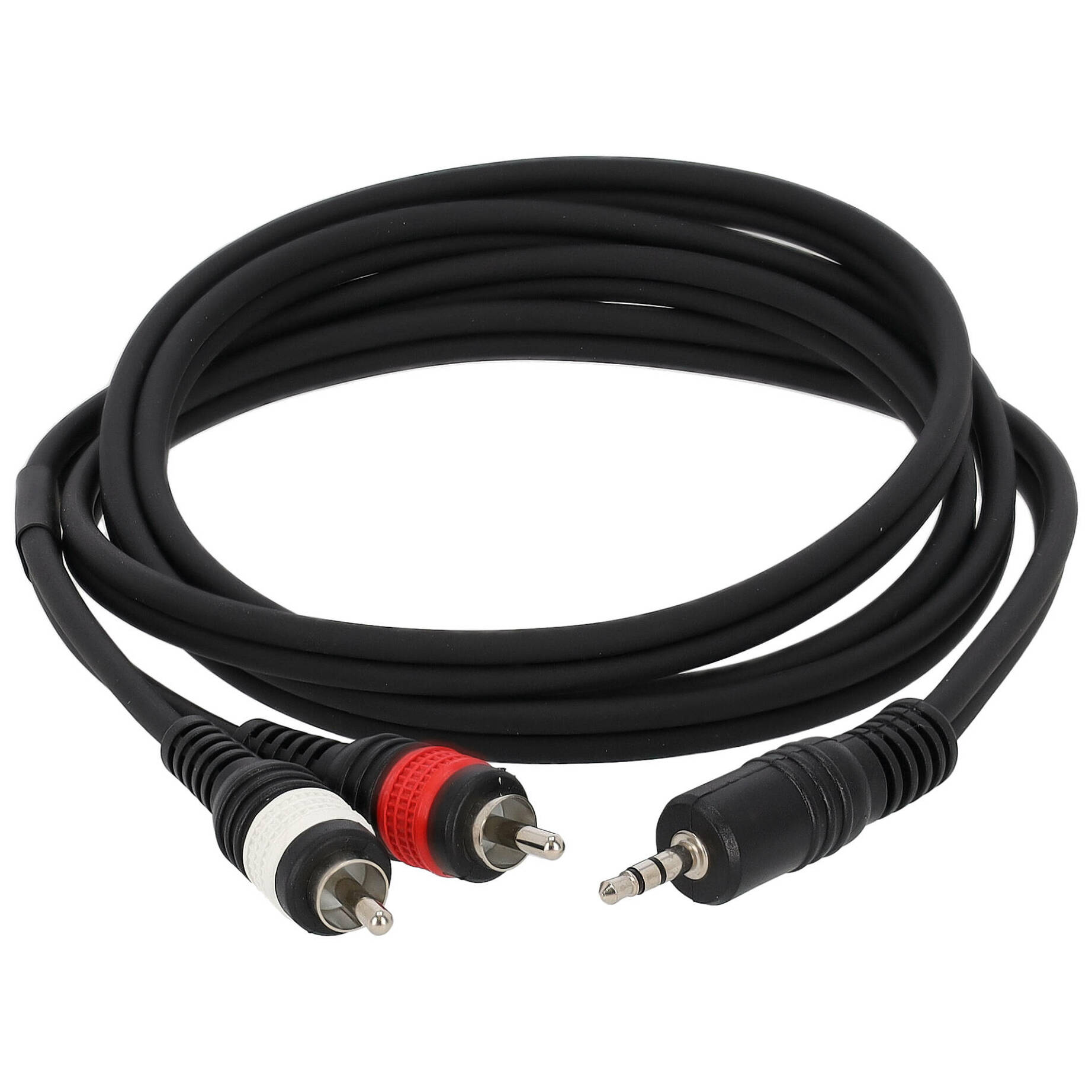 Sommer Cable BV-CIJ3-0150 SC-Onyx Basic Mini Klinke Stereo Male - 2 x Cinch Male 1,5 Meter 1
