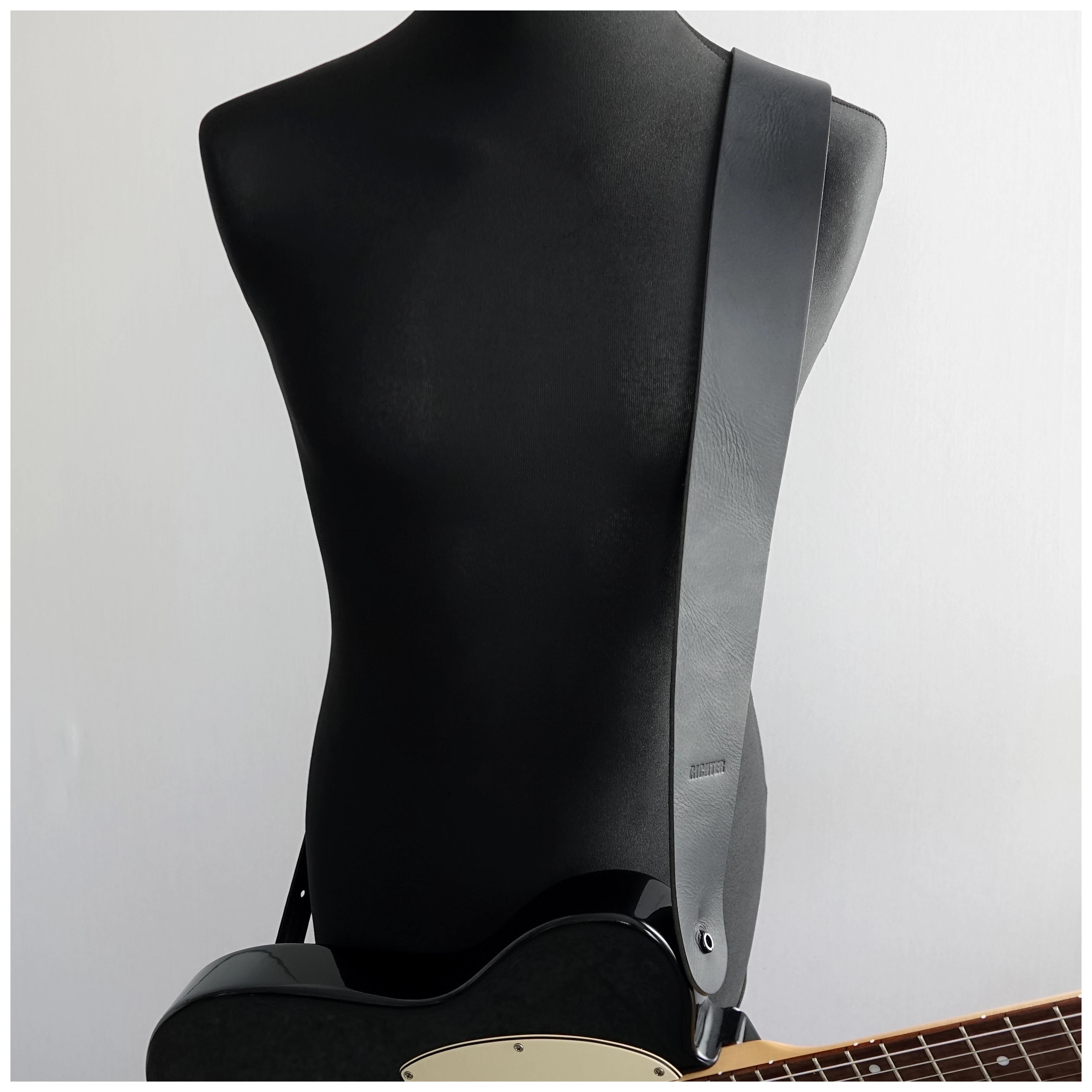 Richter Raw II Punch Slide Tailpiece Gitarrengurt Black 4