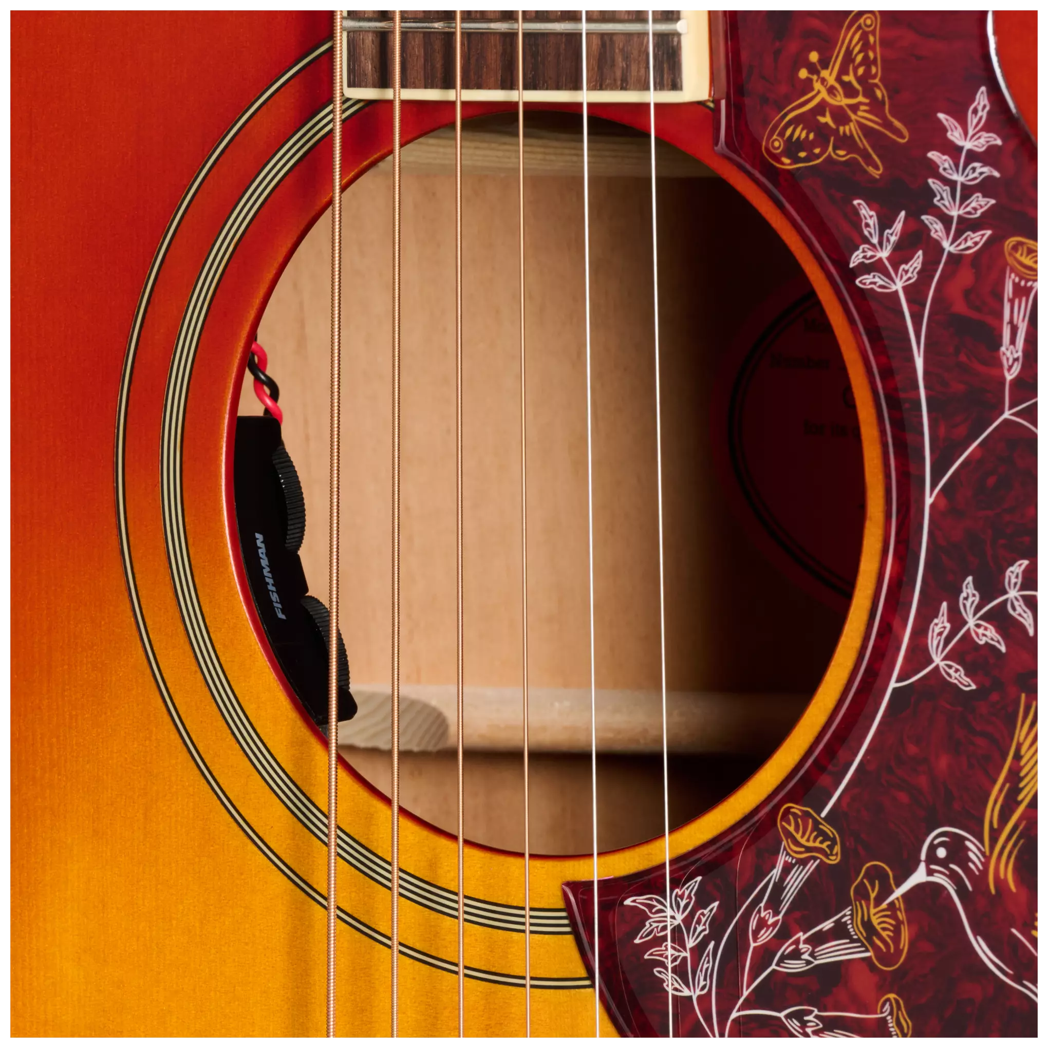 Epiphone Hummingbird Standard EC Cherry Sunburst 8