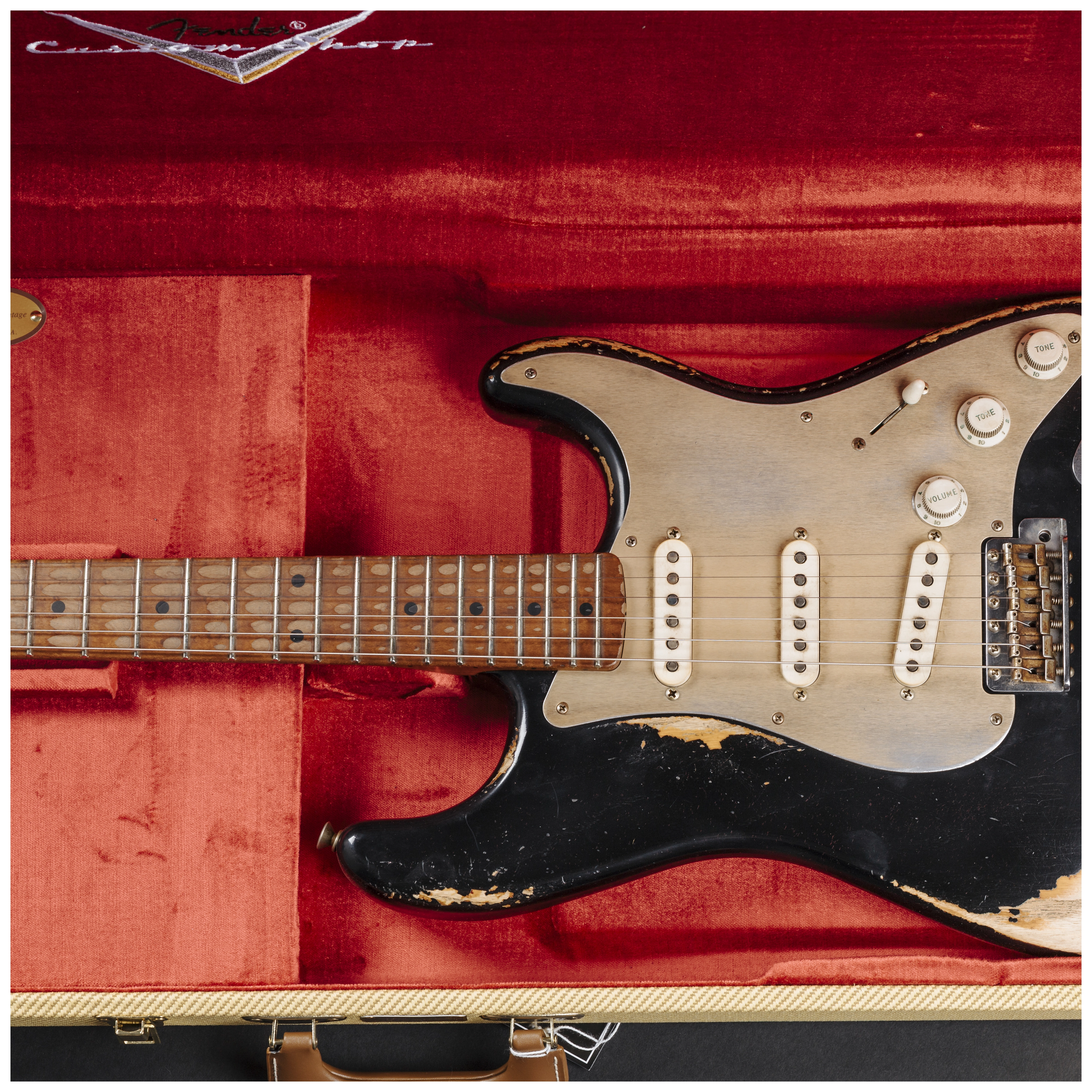 Fender Custom Shop 50´s Stratocaster HVYREL BLK over VB MBAH #R129489 35
