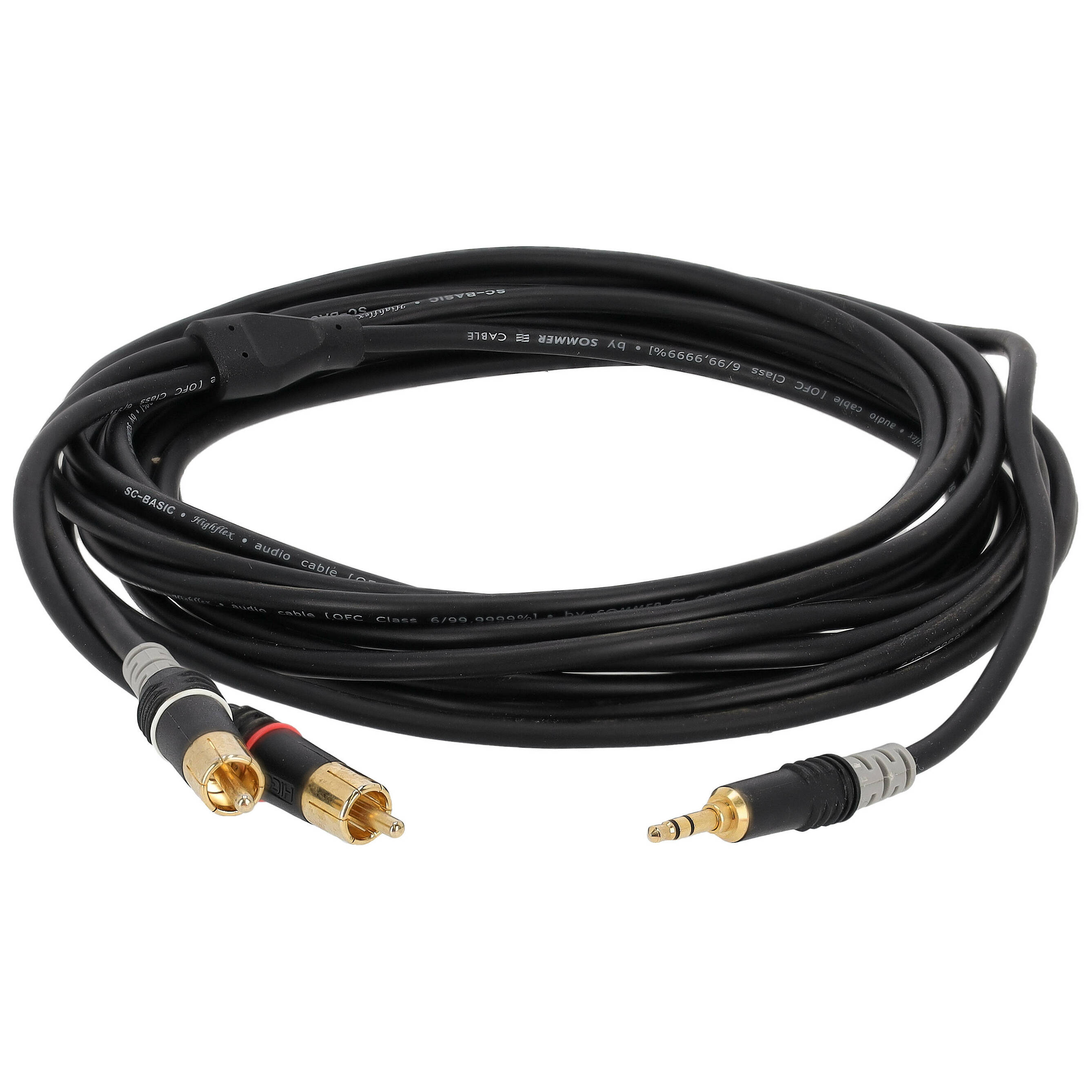 Sommer Cable HBA-3SC2-0300 Stereo Mini-Klinke auf 2 x Cinch 6 mtr. 1