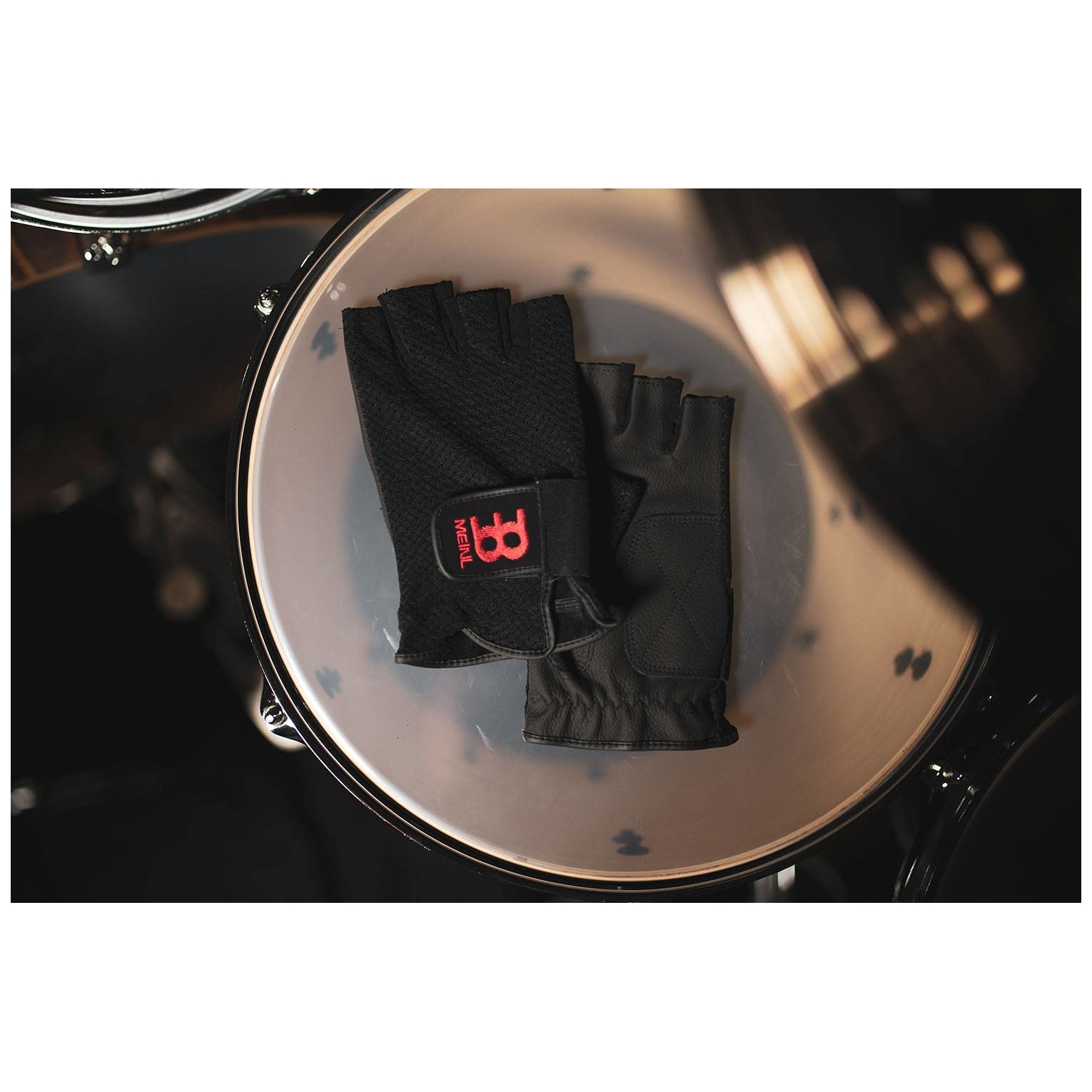 Image of Meinl cymbals mdgfl l  drummer gloves fingerless, large 10023900 2